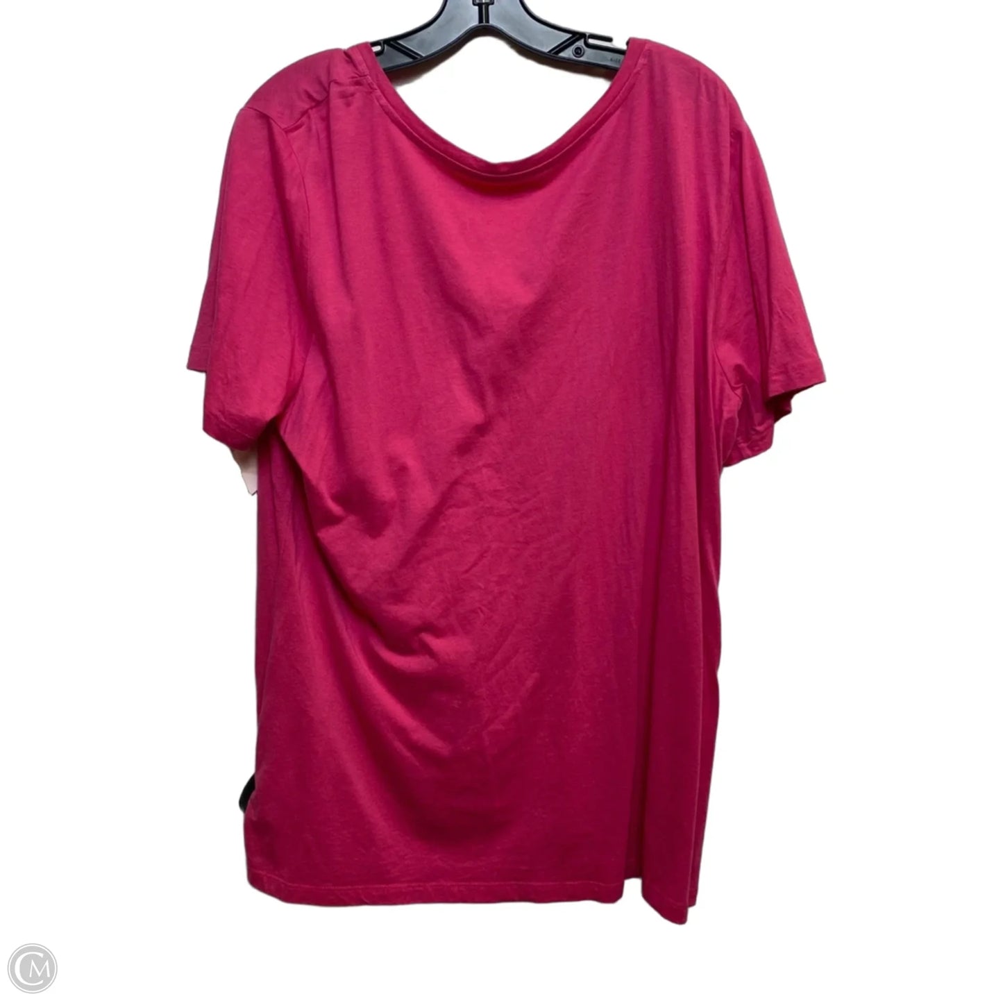 Top Short Sleeve By Eddie Bauer In Pink, Size: Xxl