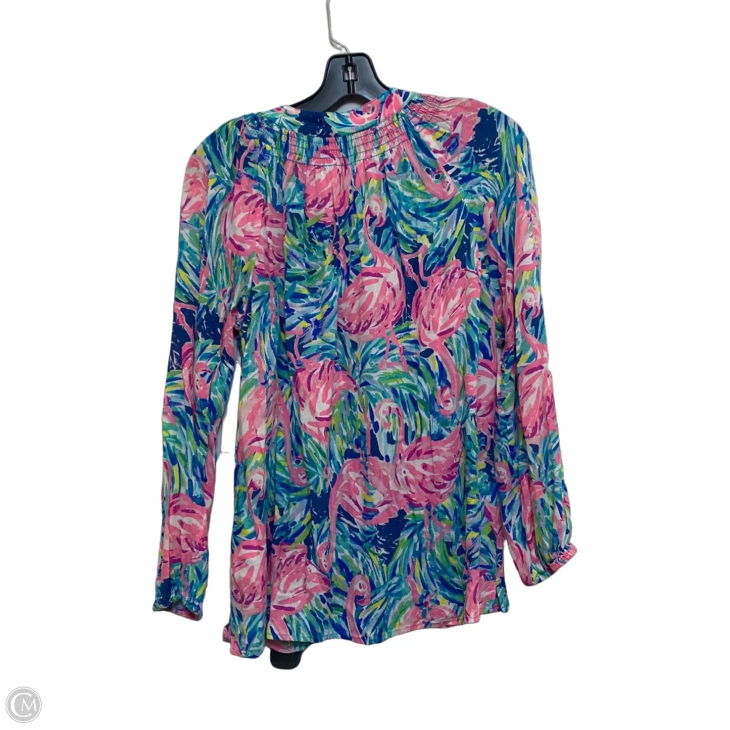 Top Long Sleeve Designer By Lilly Pulitzer In Blue, Size: M