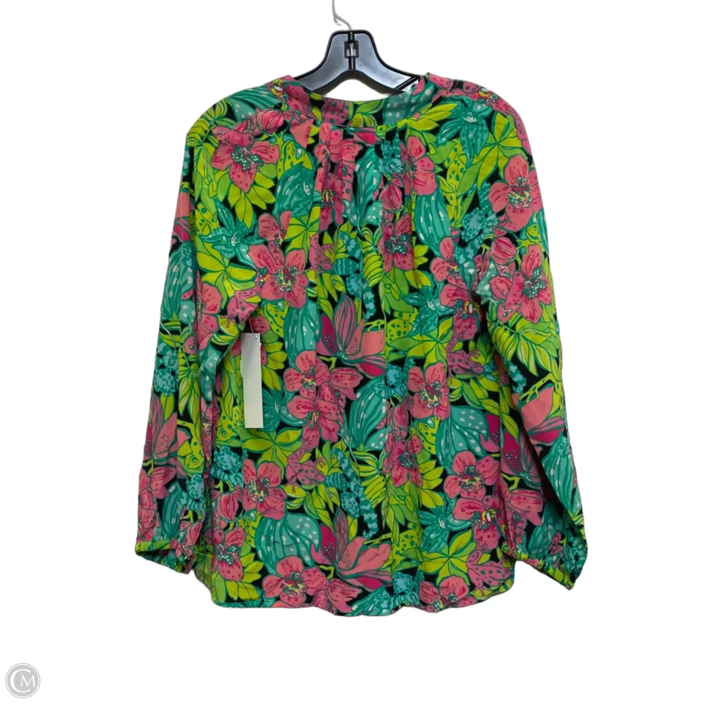 Top Long Sleeve Designer By Lilly Pulitzer In Green, Size: M