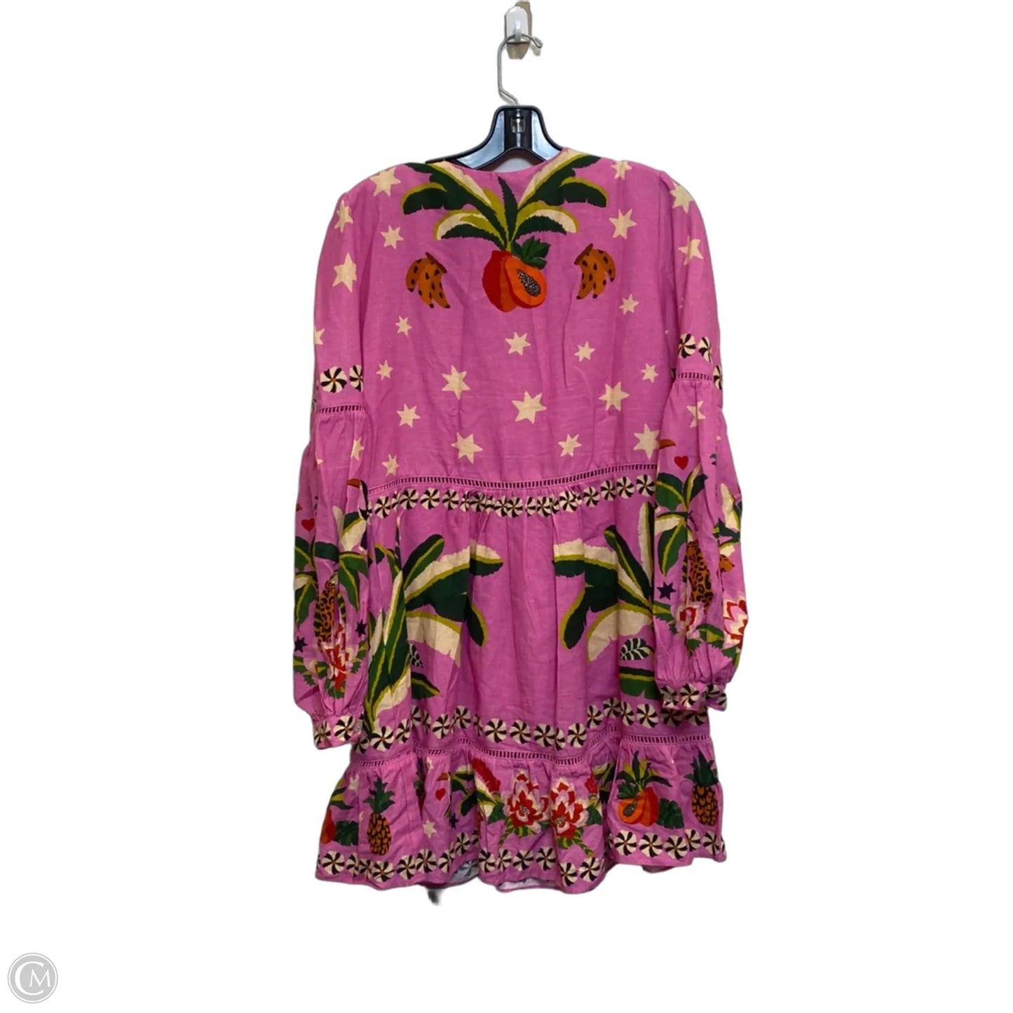 Dress Designer By Farm Rio In Pink, Size: M