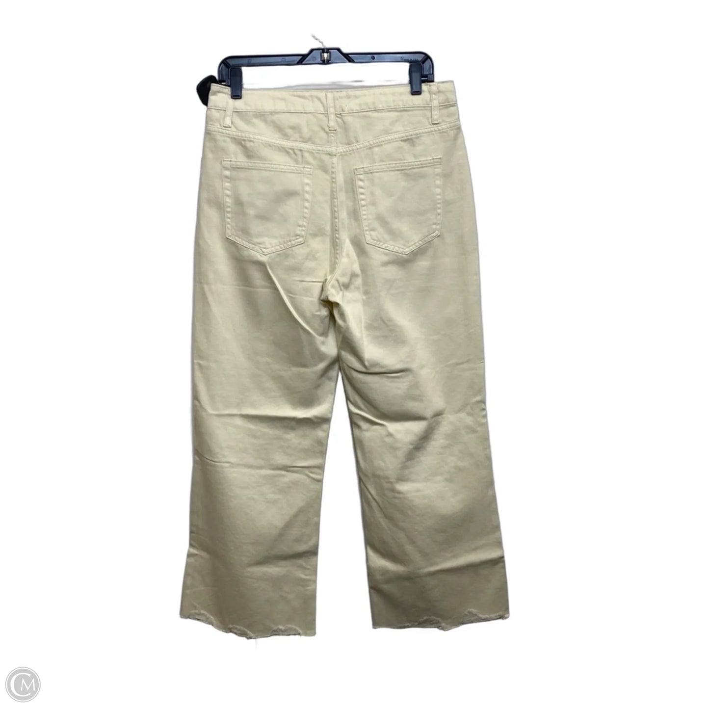 Jeans Cropped By Vervet In Cream, Size: 8