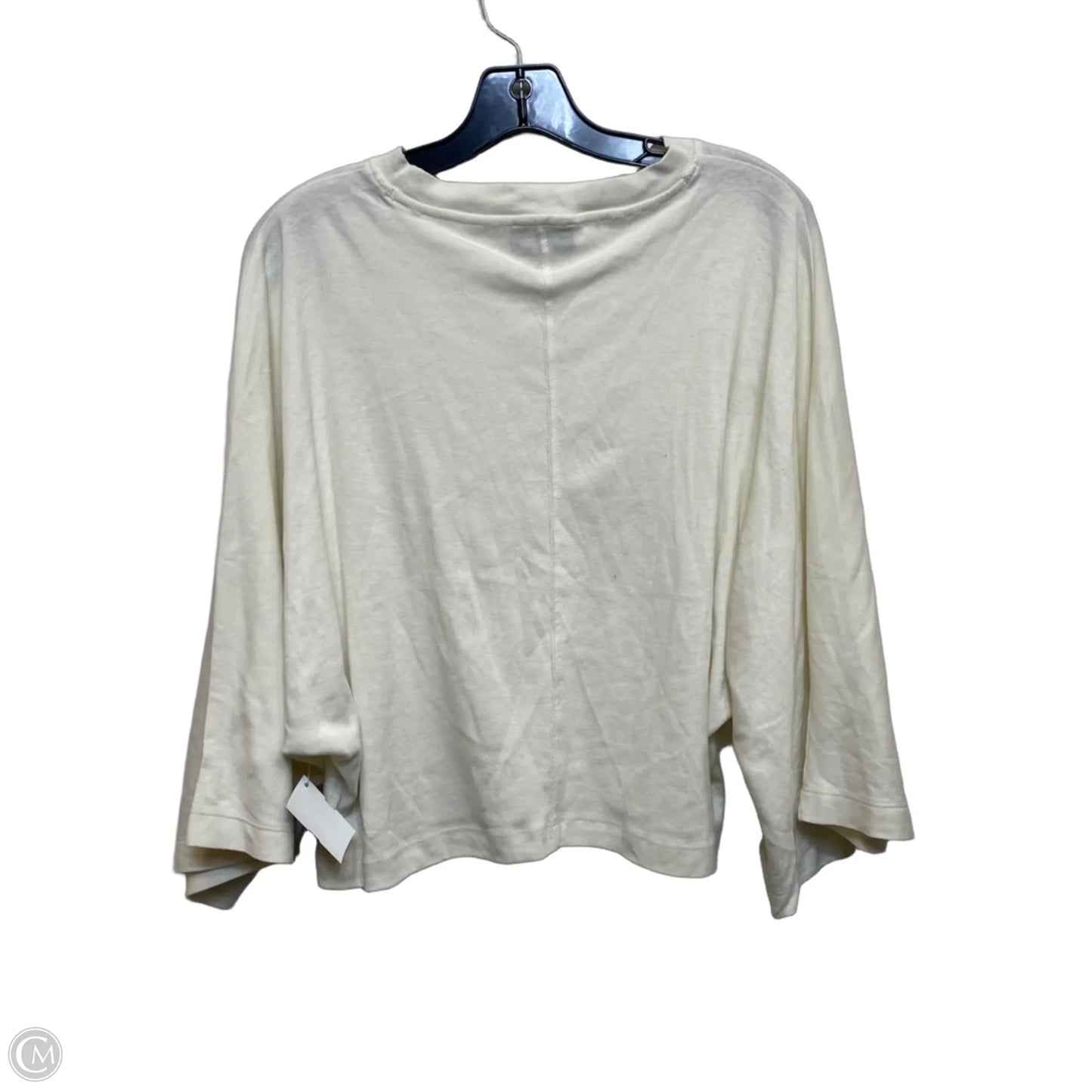 Top Short Sleeve By Topshop In Cream, Size: S