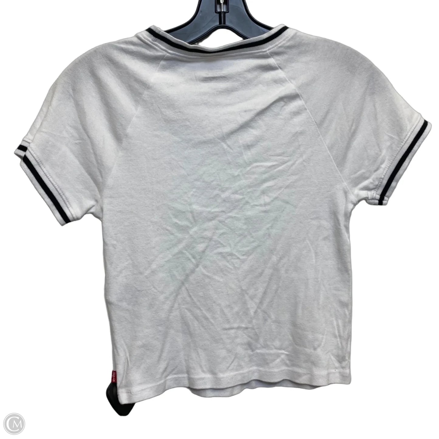 Top Short Sleeve By Levis In White, Size: M