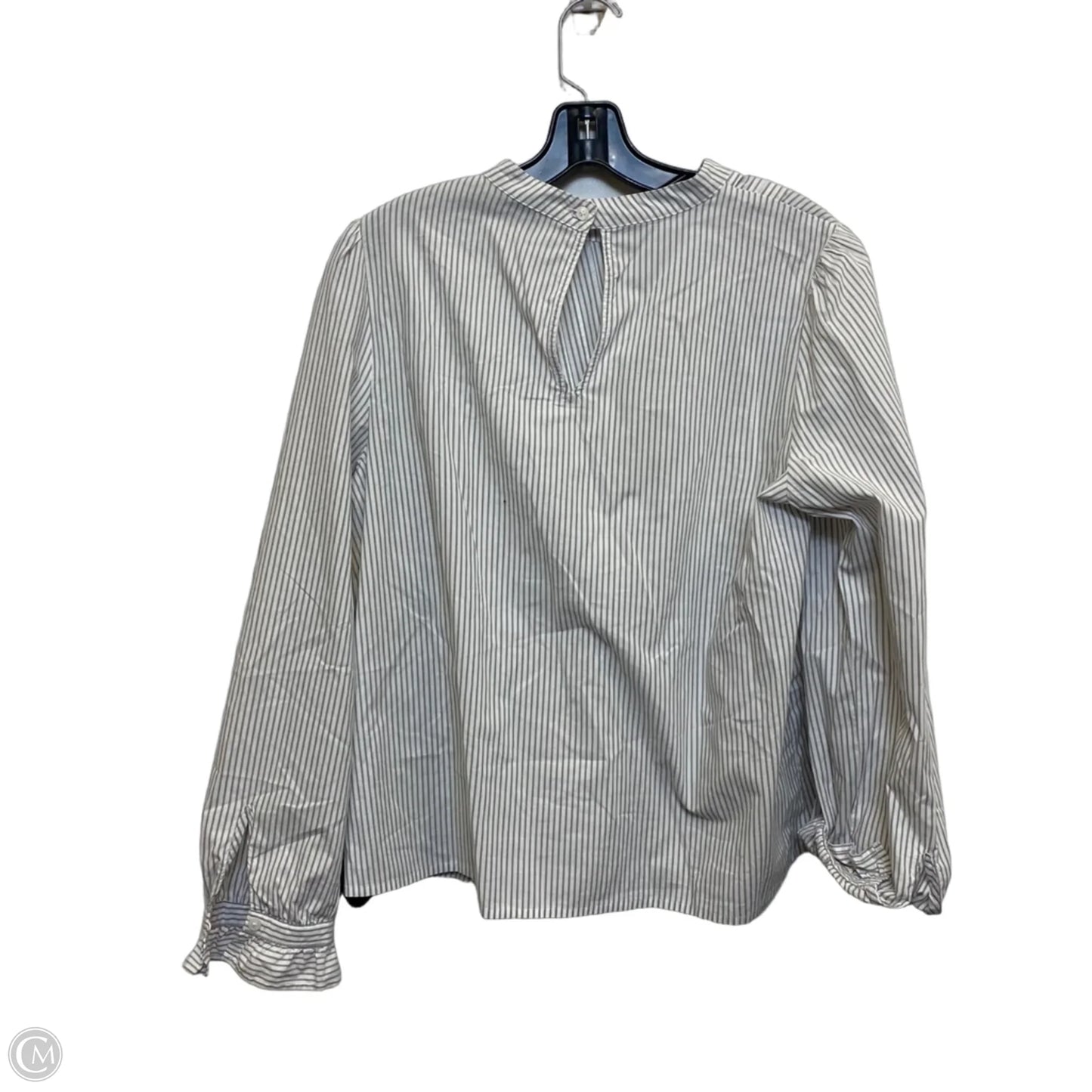 Top Long Sleeve By Banana Republic In Grey, Size: M