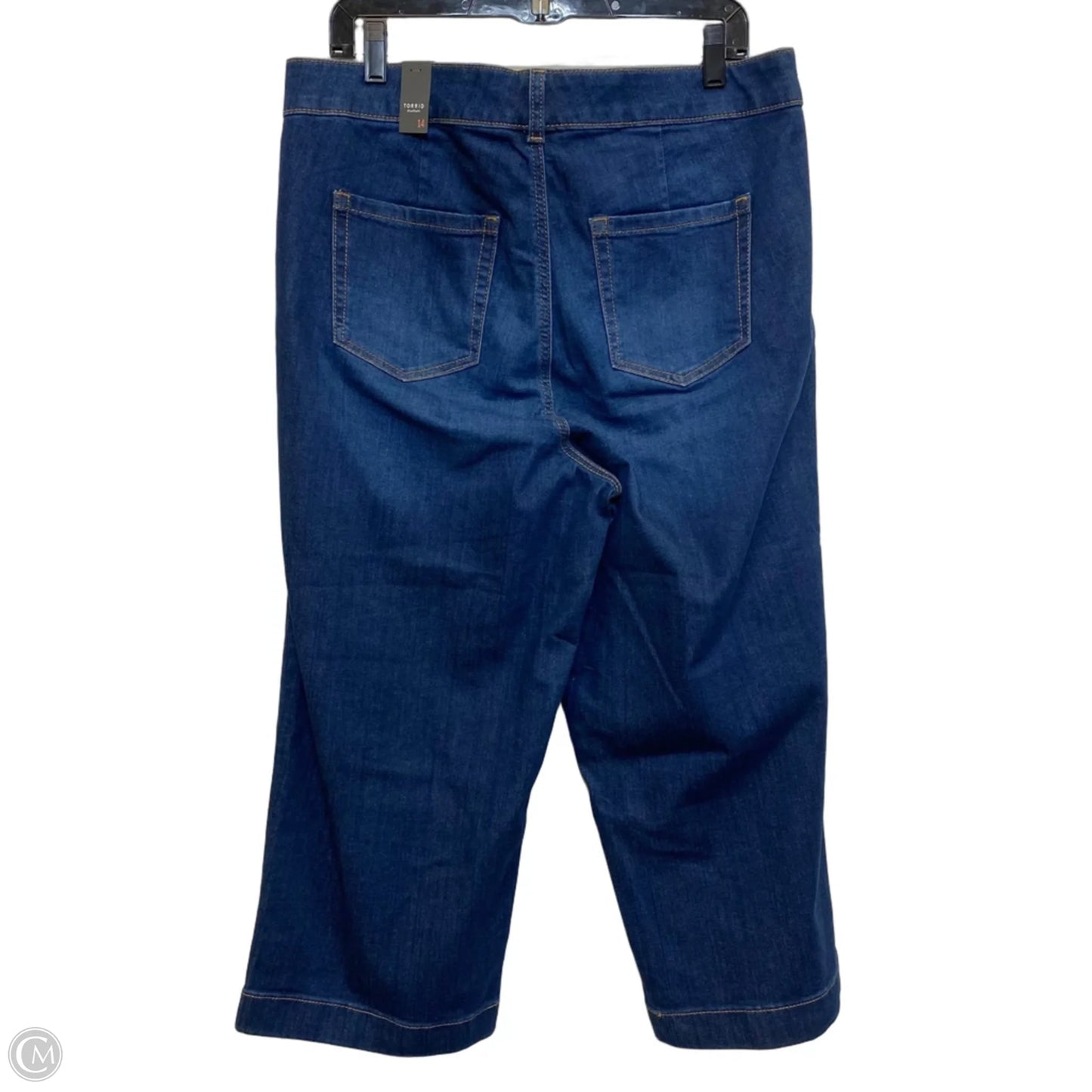 Jeans Cropped By Torrid In Blue, Size: 14