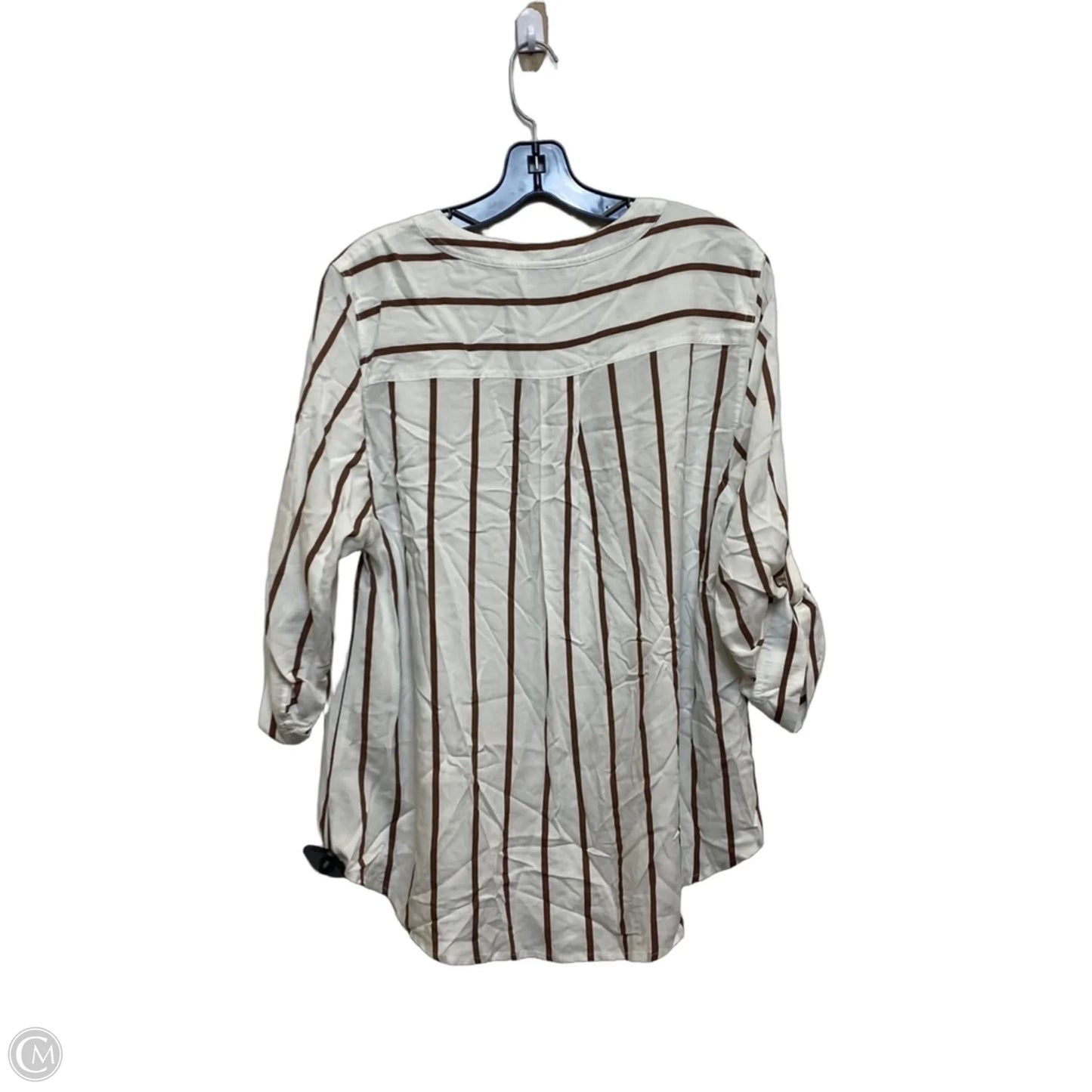 Top Long Sleeve By Torrid In Cream, Size: L
