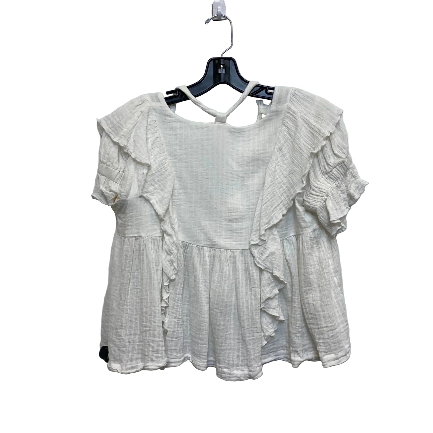 Top Short Sleeve By Free People In White, Size: Xs