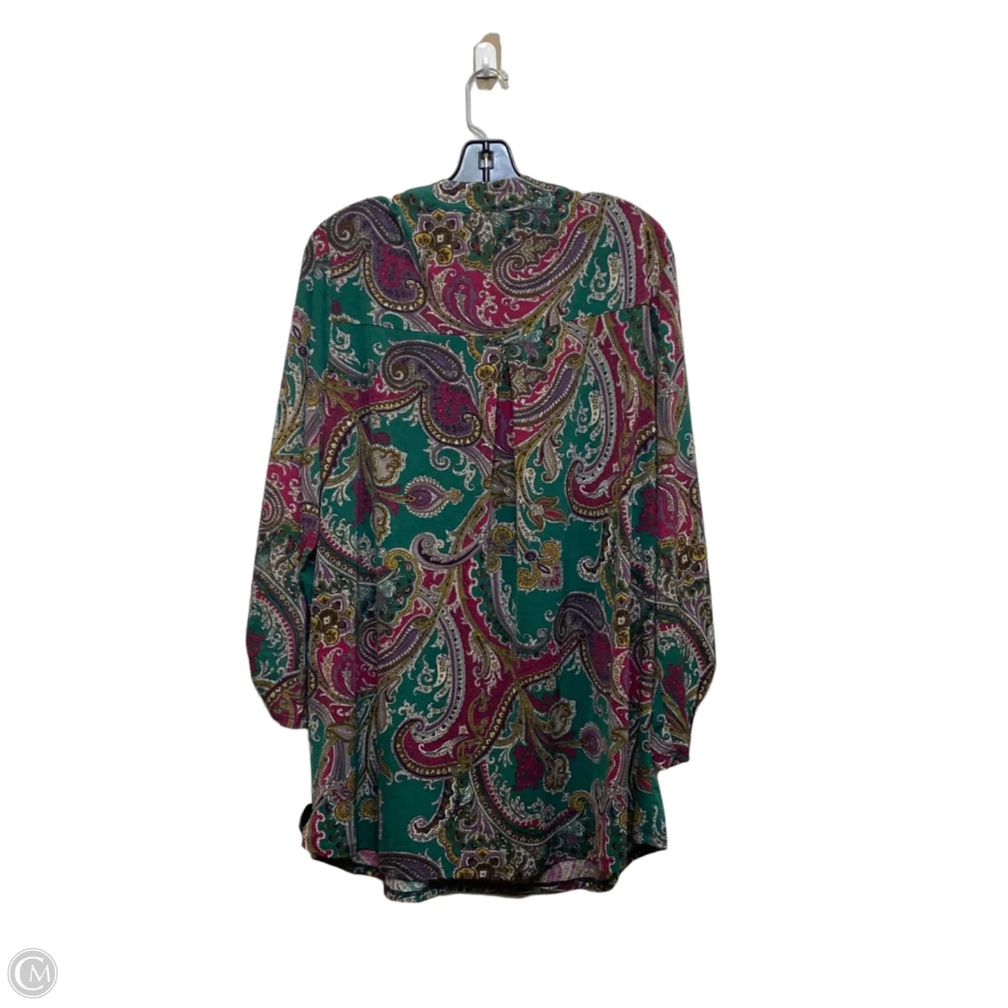 Top Long Sleeve By Dear Scarlett In Green, Size: 2x