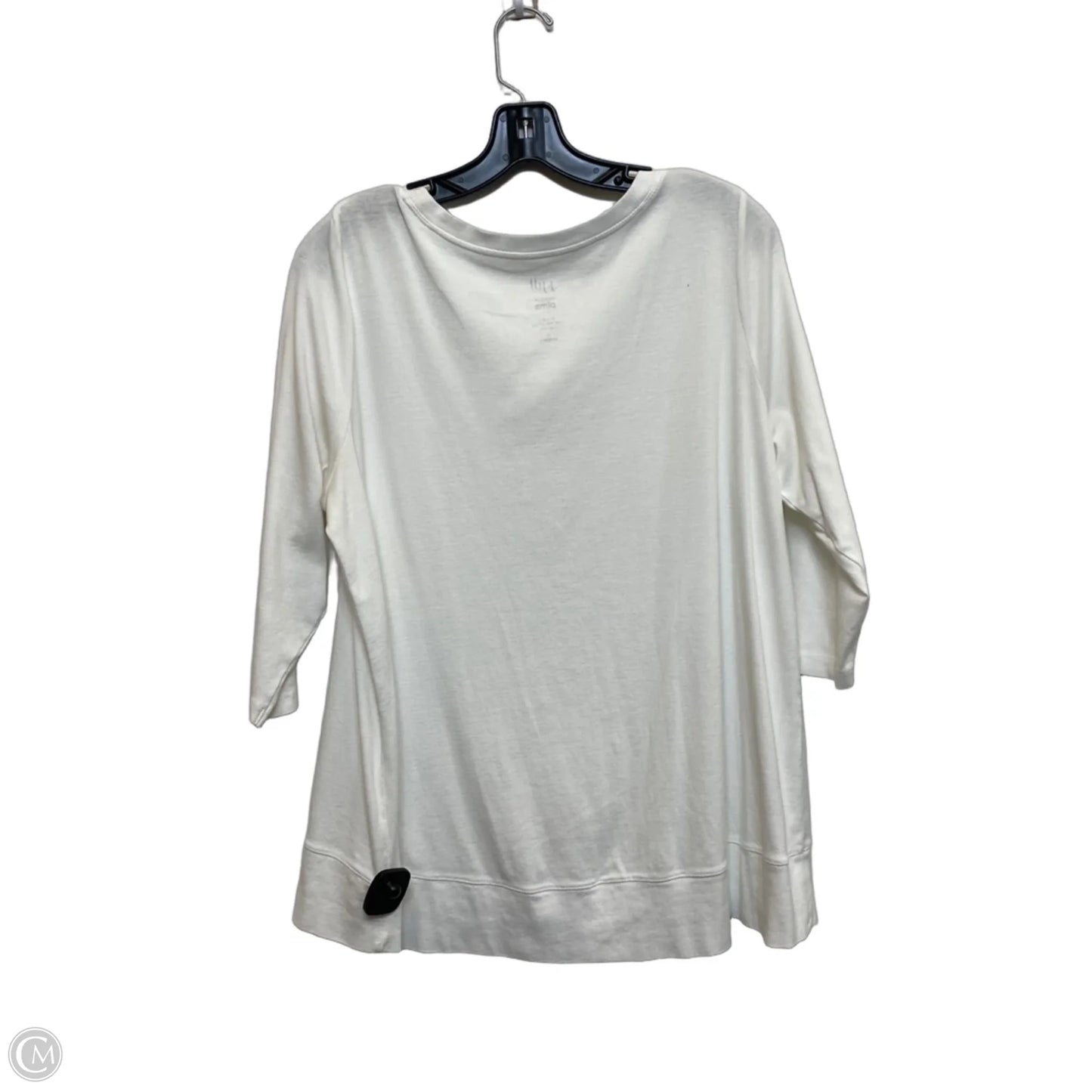 Top Long Sleeve By J. Jill In White, Size: 1x