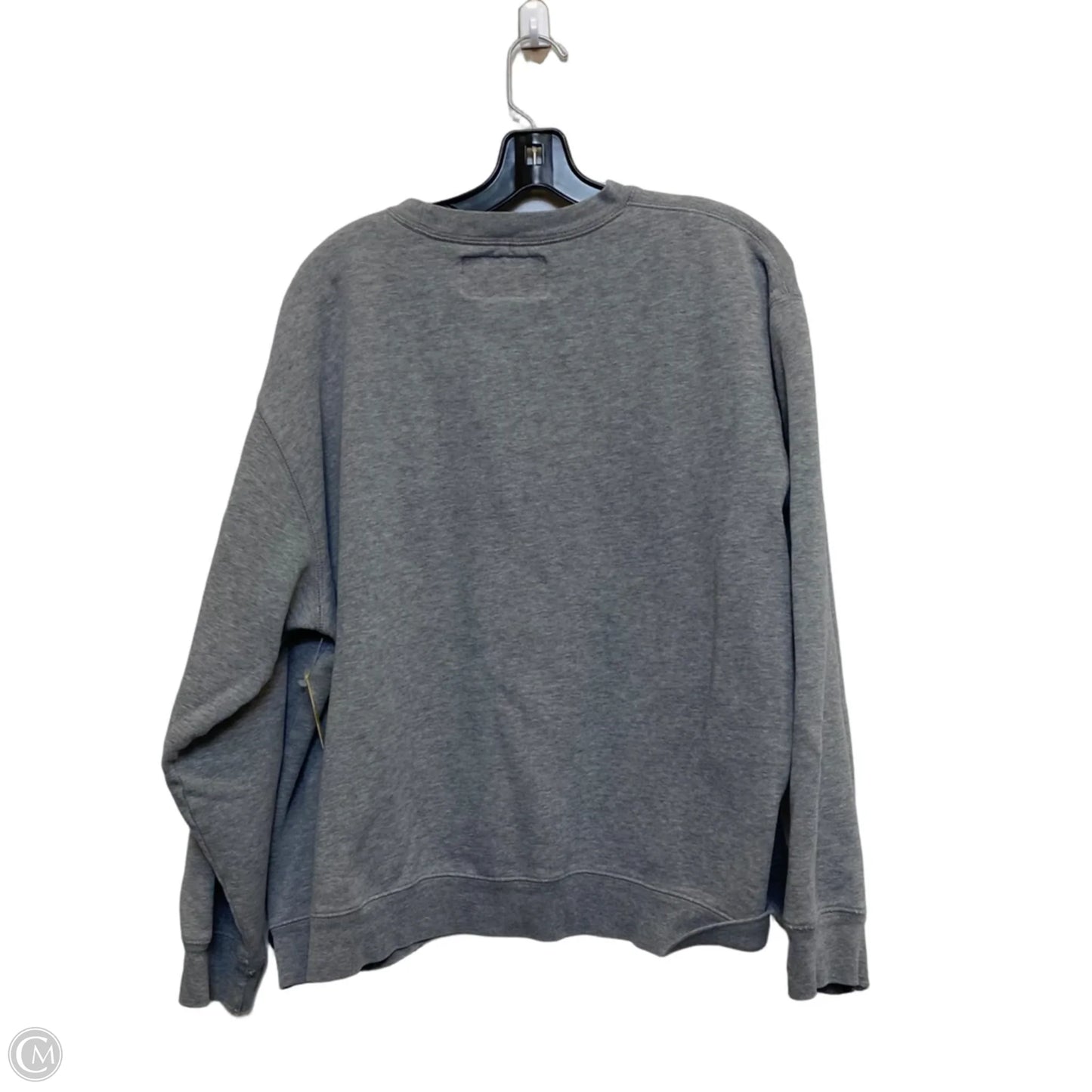 Sweatshirt Crewneck By Abercrombie And Fitch In Grey, Size: L