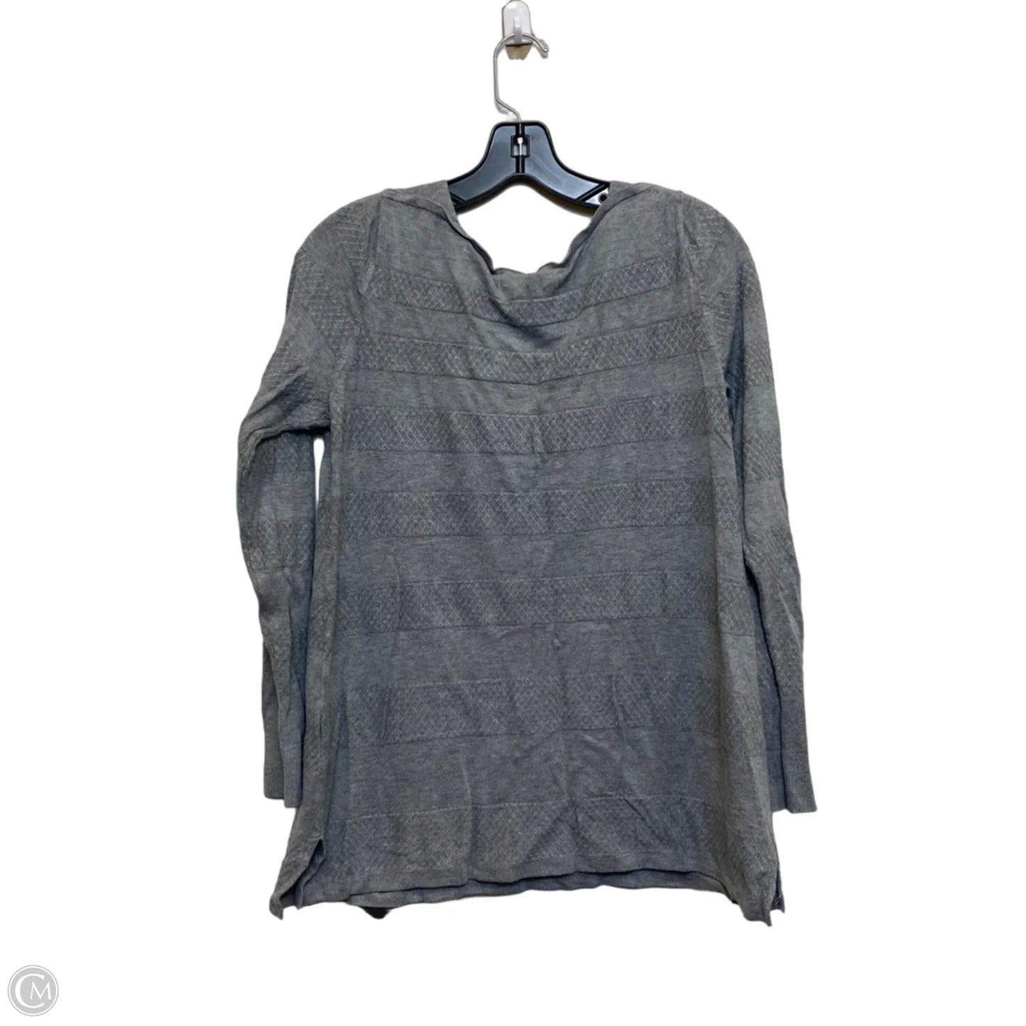 Top Long Sleeve By White House Black Market In Grey, Size: L