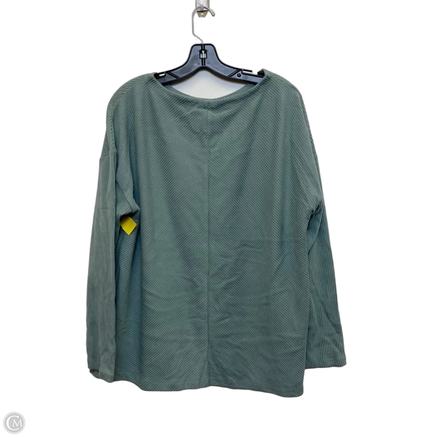 Top Long Sleeve By Ava & Viv In Green, Size: 1x