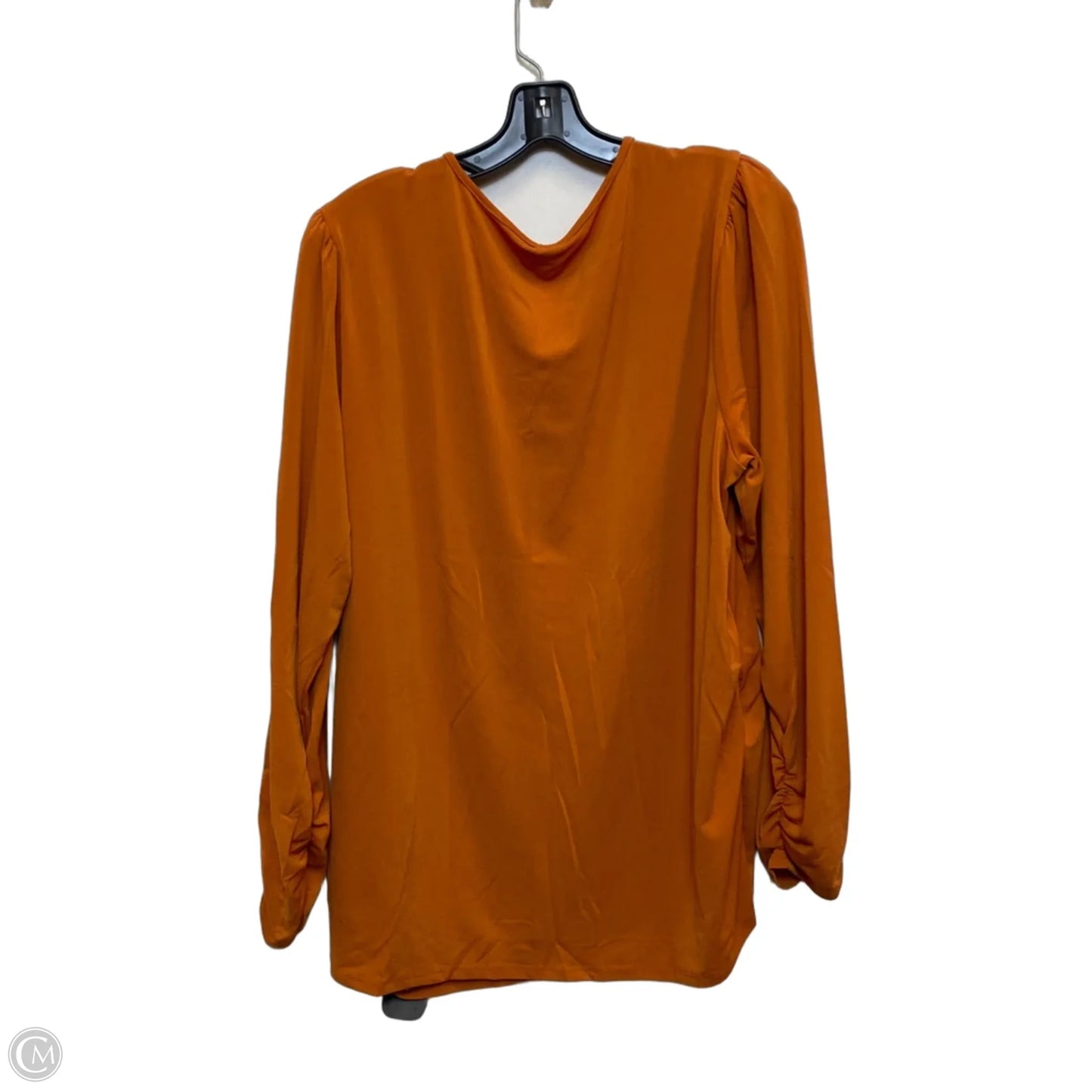 Top Long Sleeve By Cato In Orange, Size: 3x