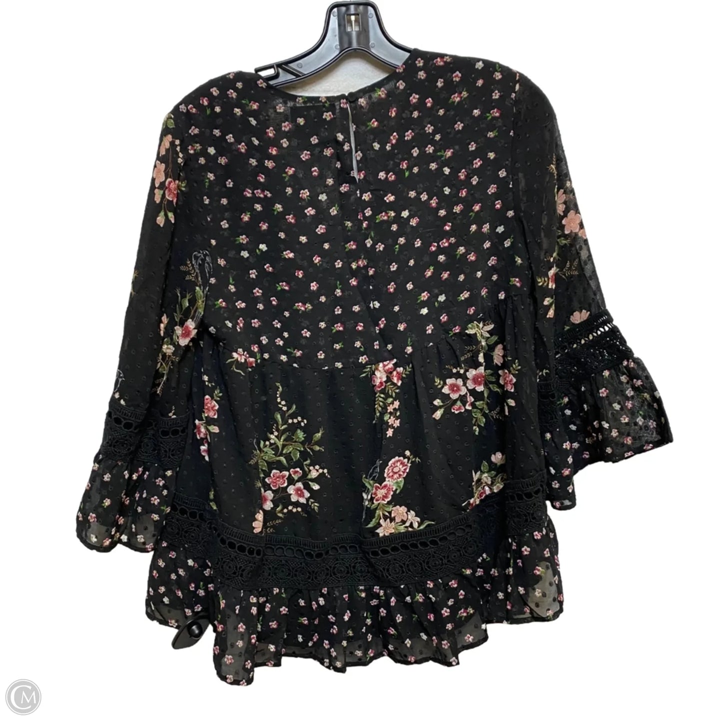 Top 3/4 Sleeve By Maeve In Black, Size: Xs