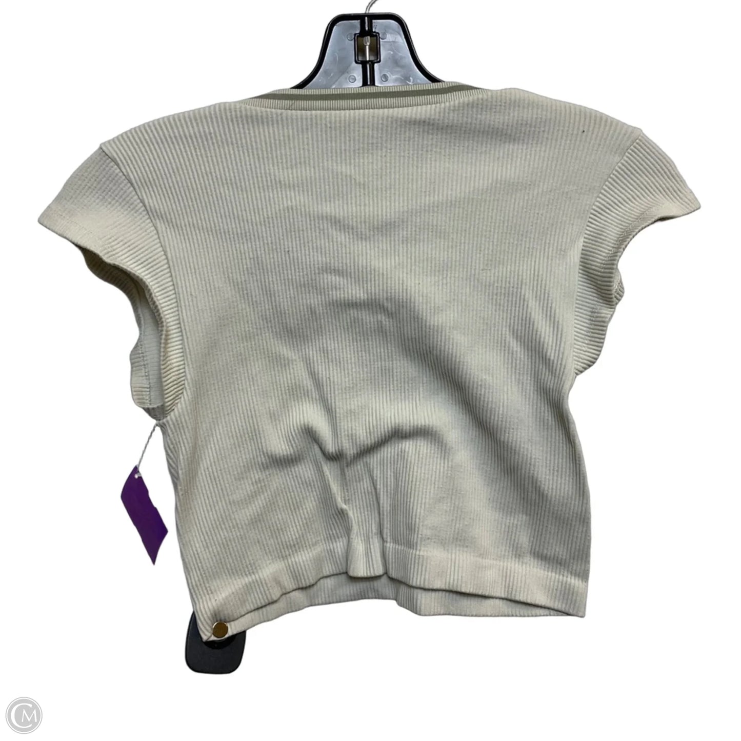 Top Short Sleeve By Out From Under In Grey, Size: M