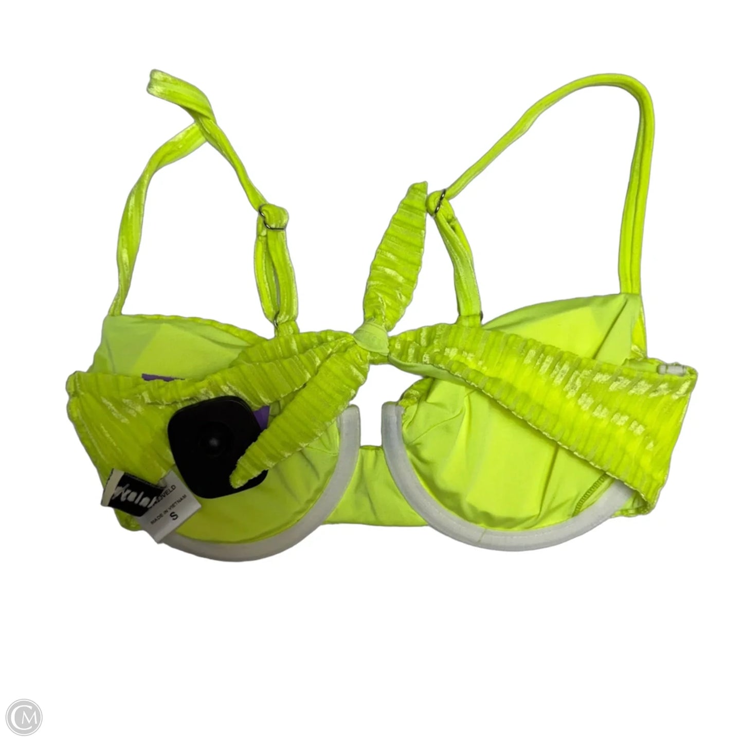 Swimsuit Top By Dippin Daisys In Yellow, Size: S