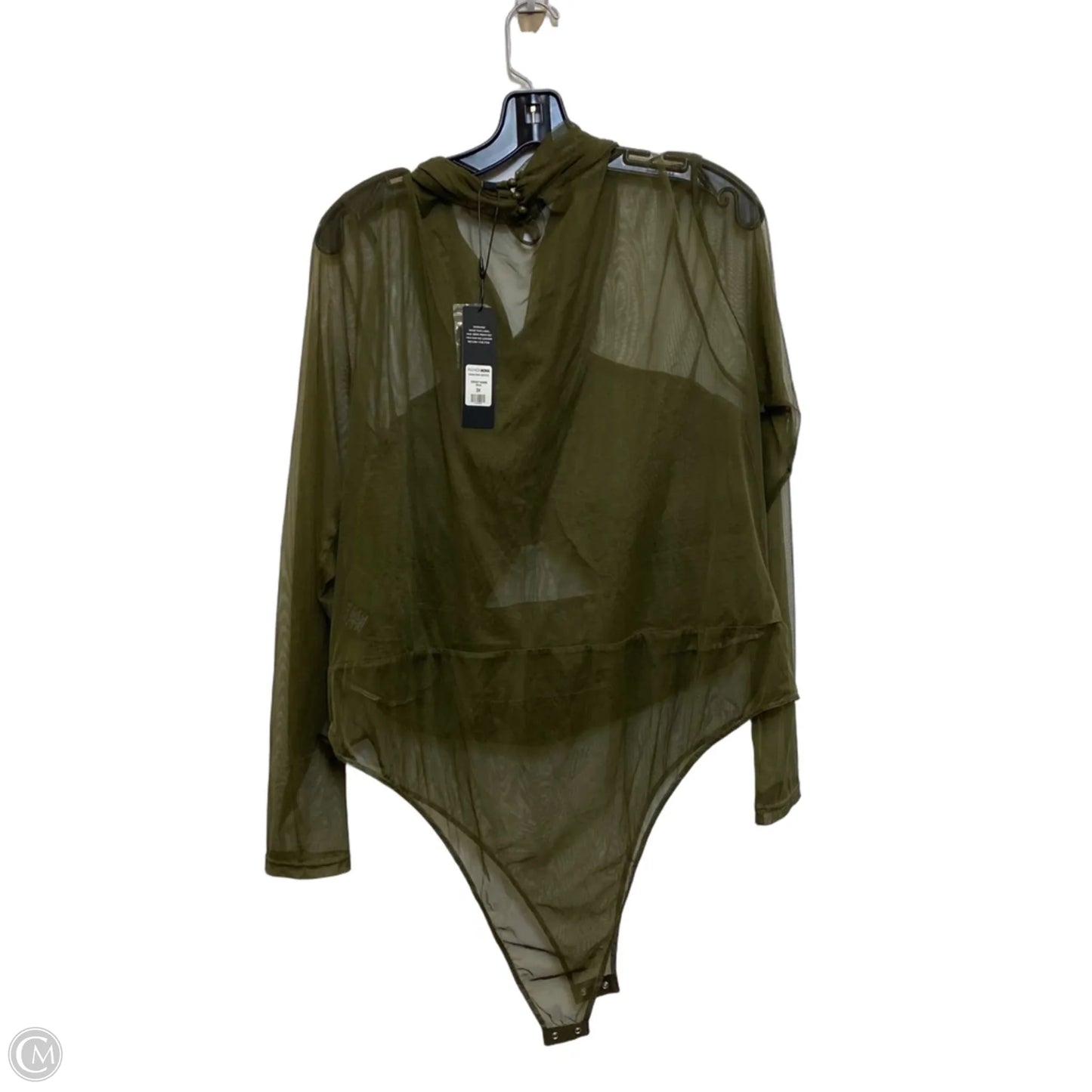 Bodysuit By Fashion Nova In Green, Size: 3x