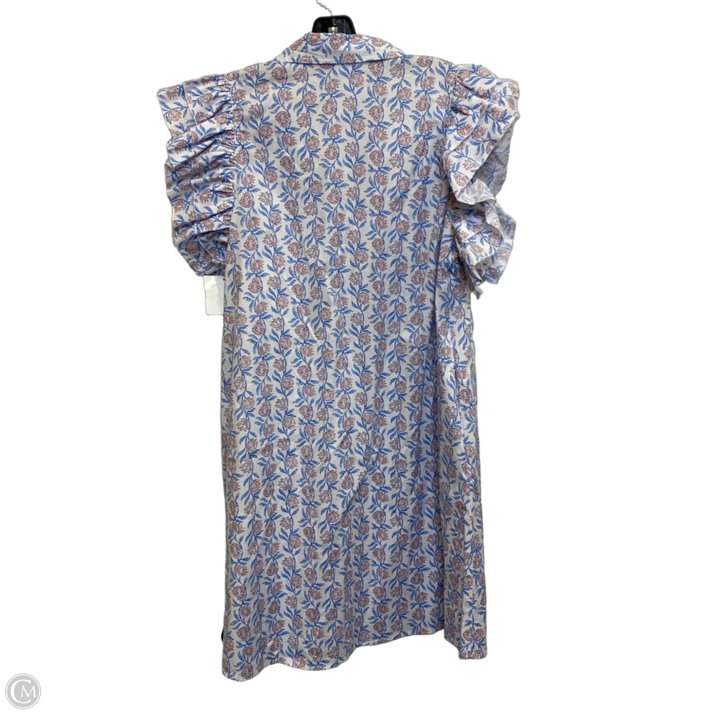 Dress Casual Short By Crown And Ivy In Blue & White, Size: S