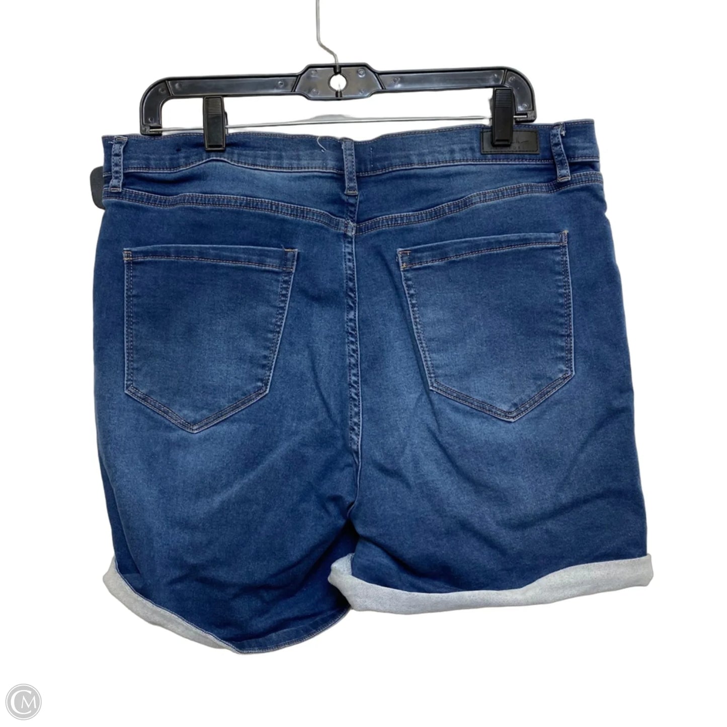 Shorts By Nicole Miller In Blue Denim, Size: 14