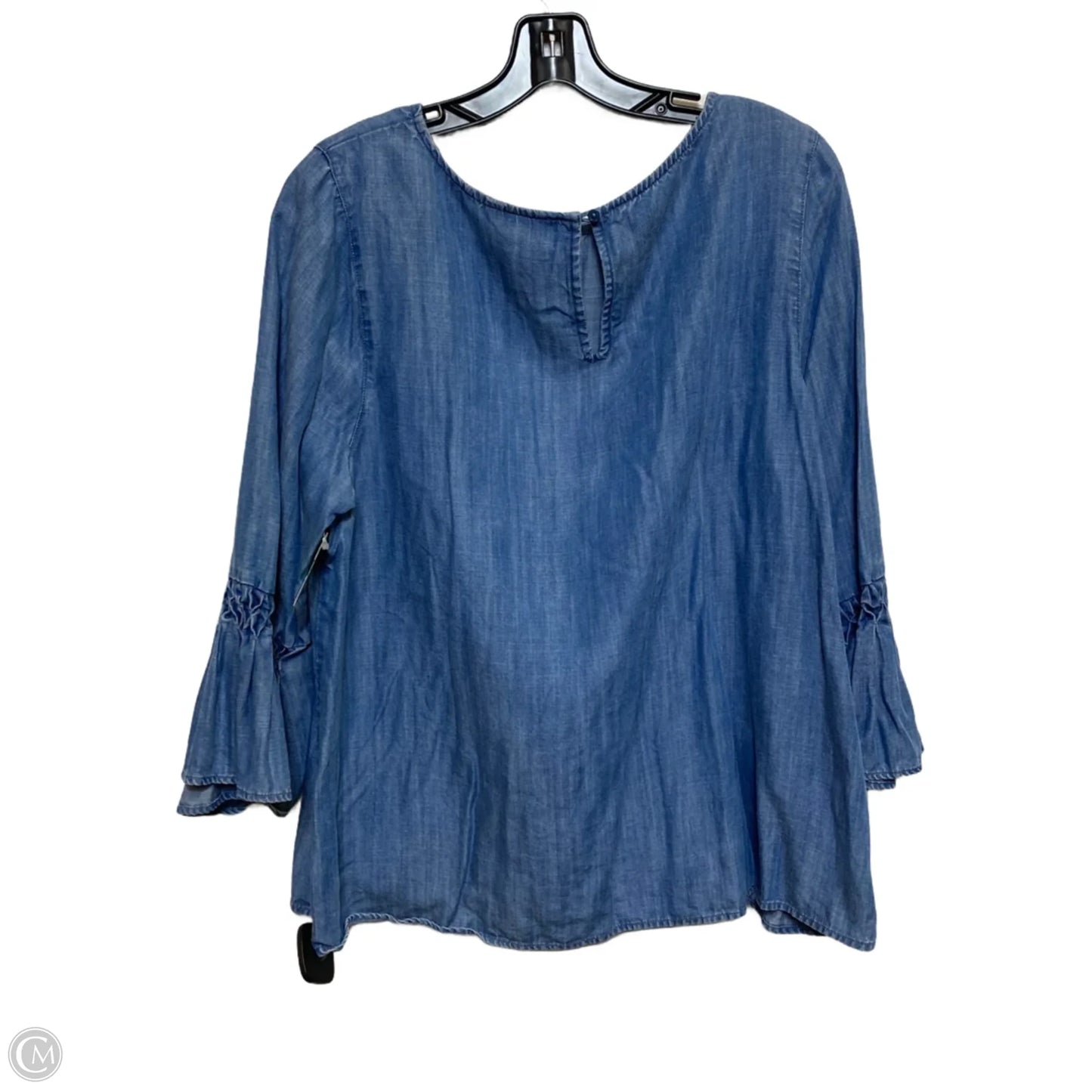 Top Long Sleeve By Crown And Ivy In Blue, Size: Xl
