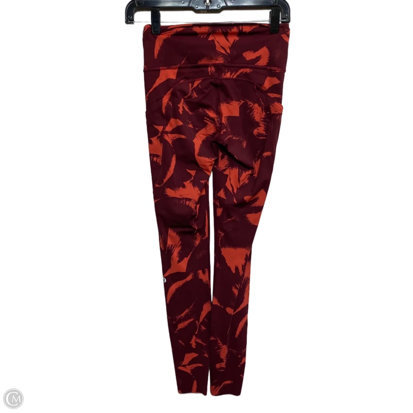 Athletic Leggings By Lululemon In Red, Size: S