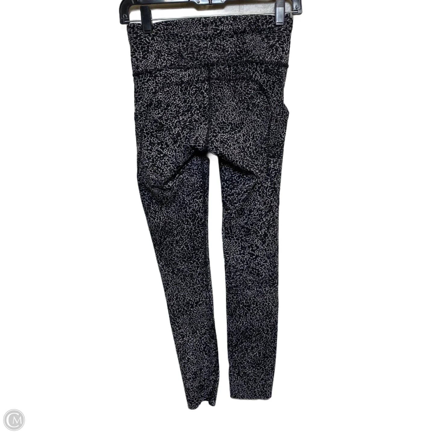 Athletic Leggings By Lululemon In Black & White, Size: S