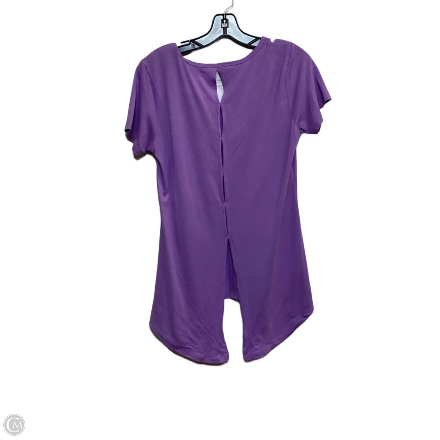 Athletic Top Short Sleeve By Bcg In Purple, Size: M