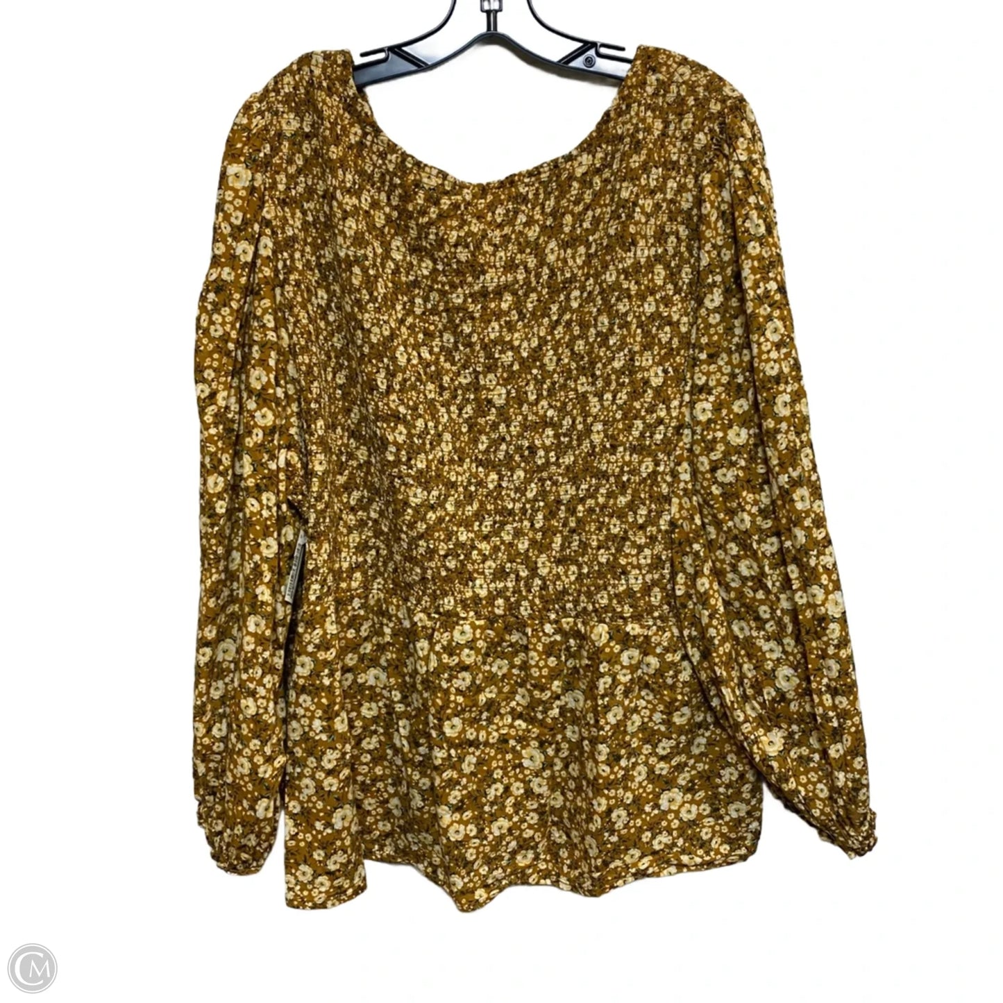 Top Long Sleeve By Old Navy In Yellow, Size: 4x