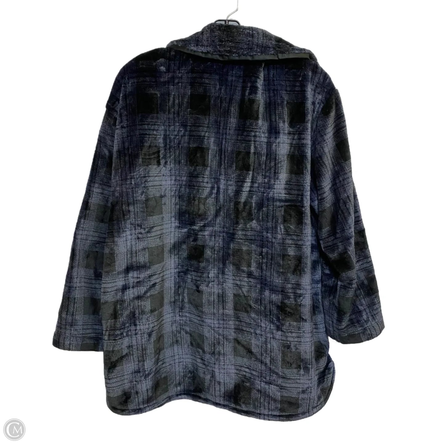 Jacket Faux Fur & Sherpa By Torrid In Blue, Size: M