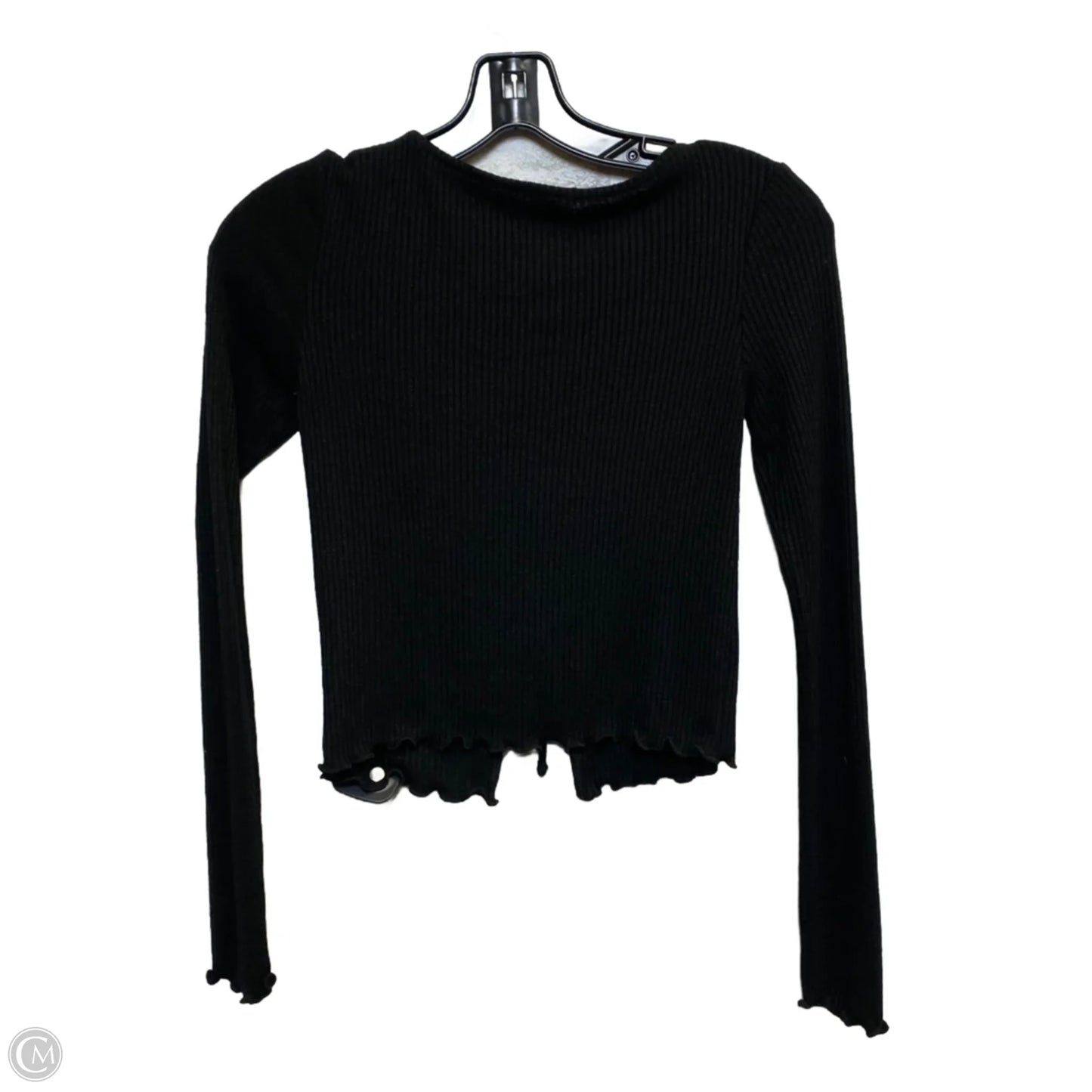 Top Long Sleeve By Garage In Black, Size: Xs