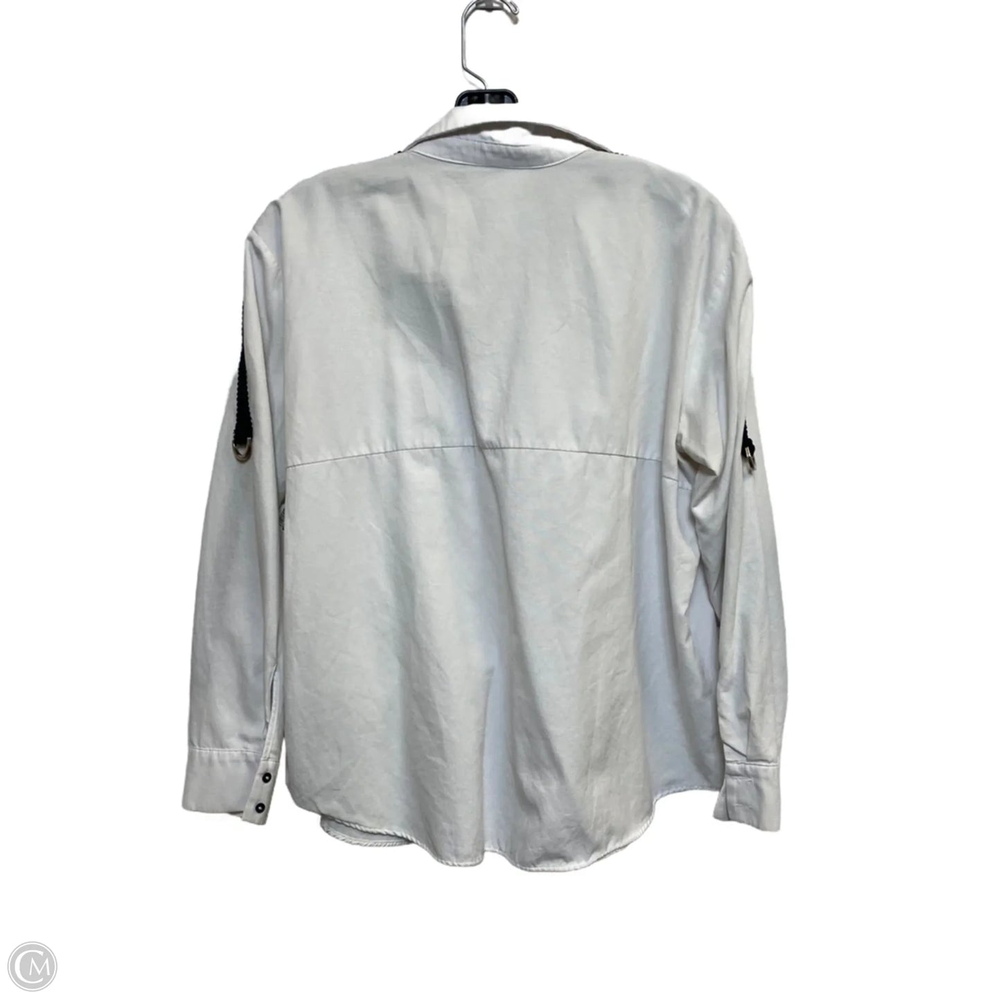 Top Long Sleeve By Zara In White, Size: M