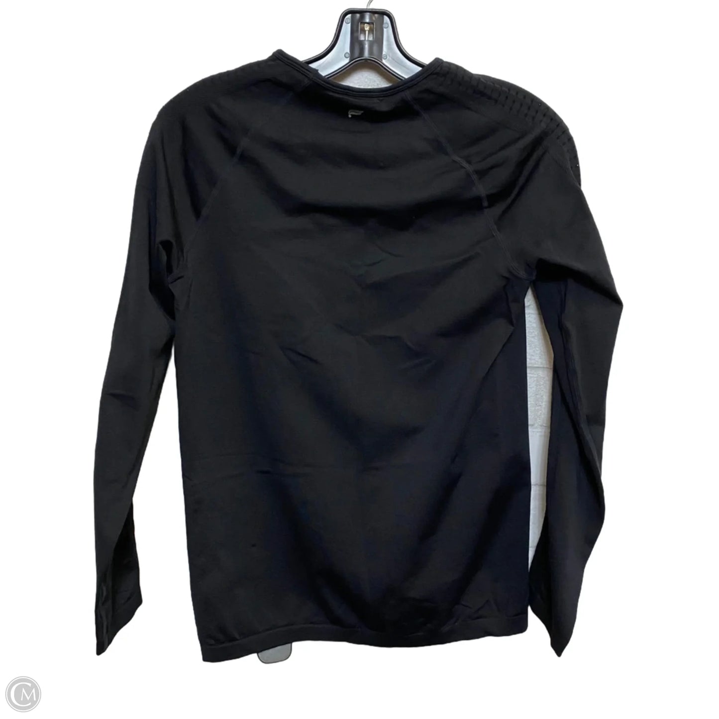 Athletic Top Long Sleeve Crewneck By Fabletics In Black, Size: M