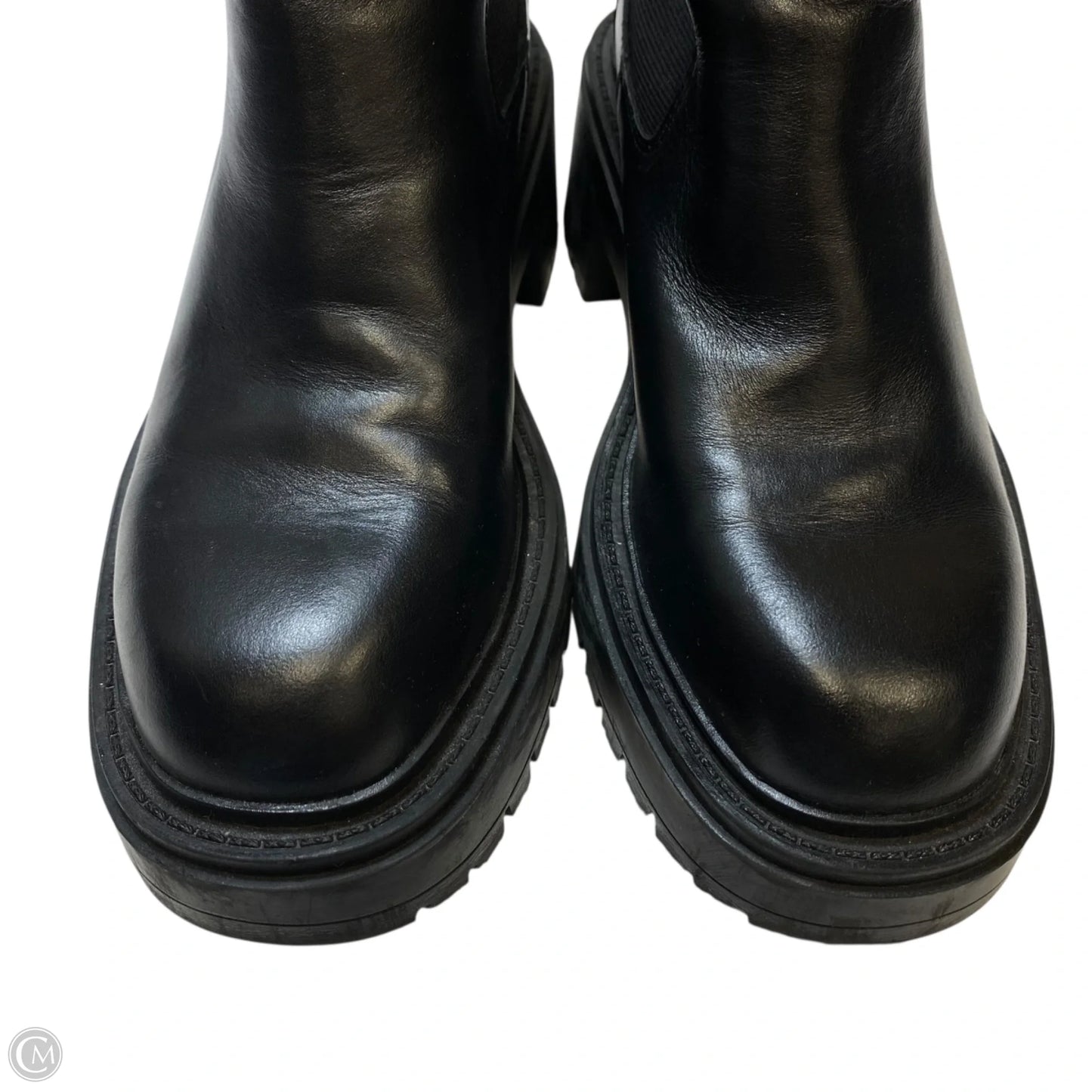 Boots Ankle Heels By Zara In Black, Size: 5.5