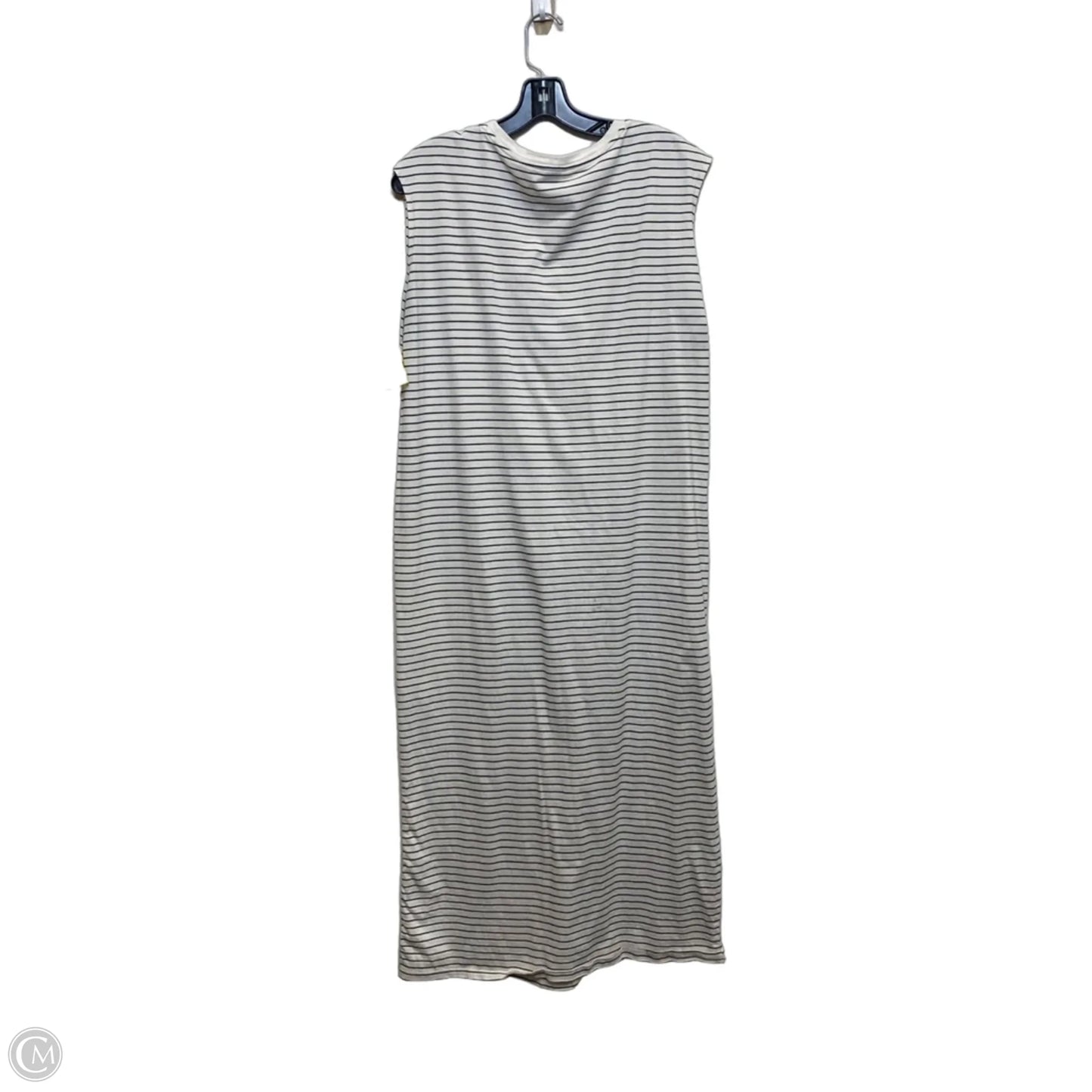 Dress Casual Midi By Old Navy In Blue & White, Size: L