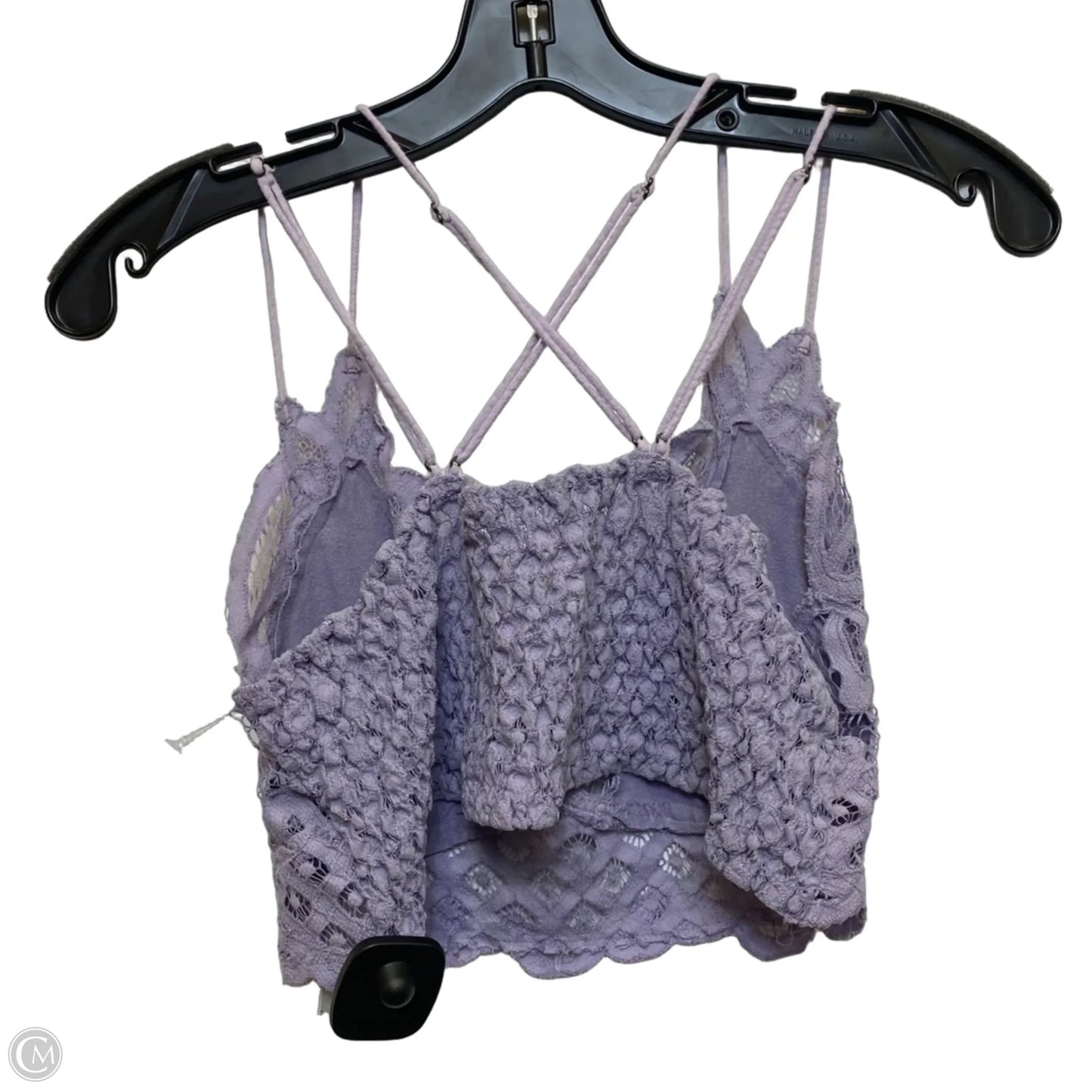 Bralette By Free People In Purple, Size: Xl