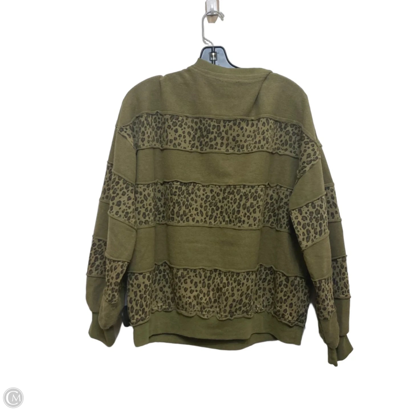 Sweatshirt Collar By Easel In Green, Size: S