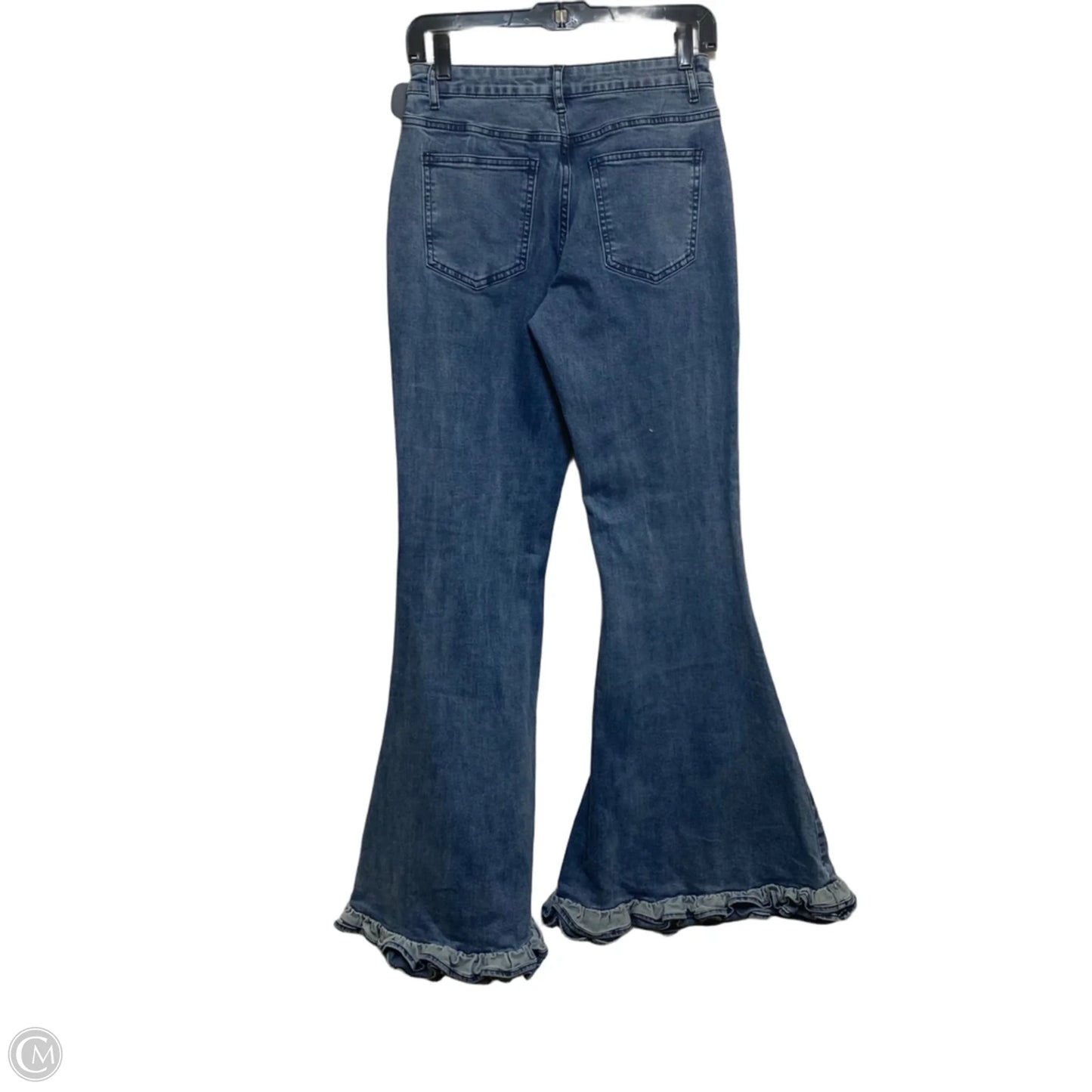 Jeans Boot Cut By Sugar Thrillz In Blue Denim, Size: 8