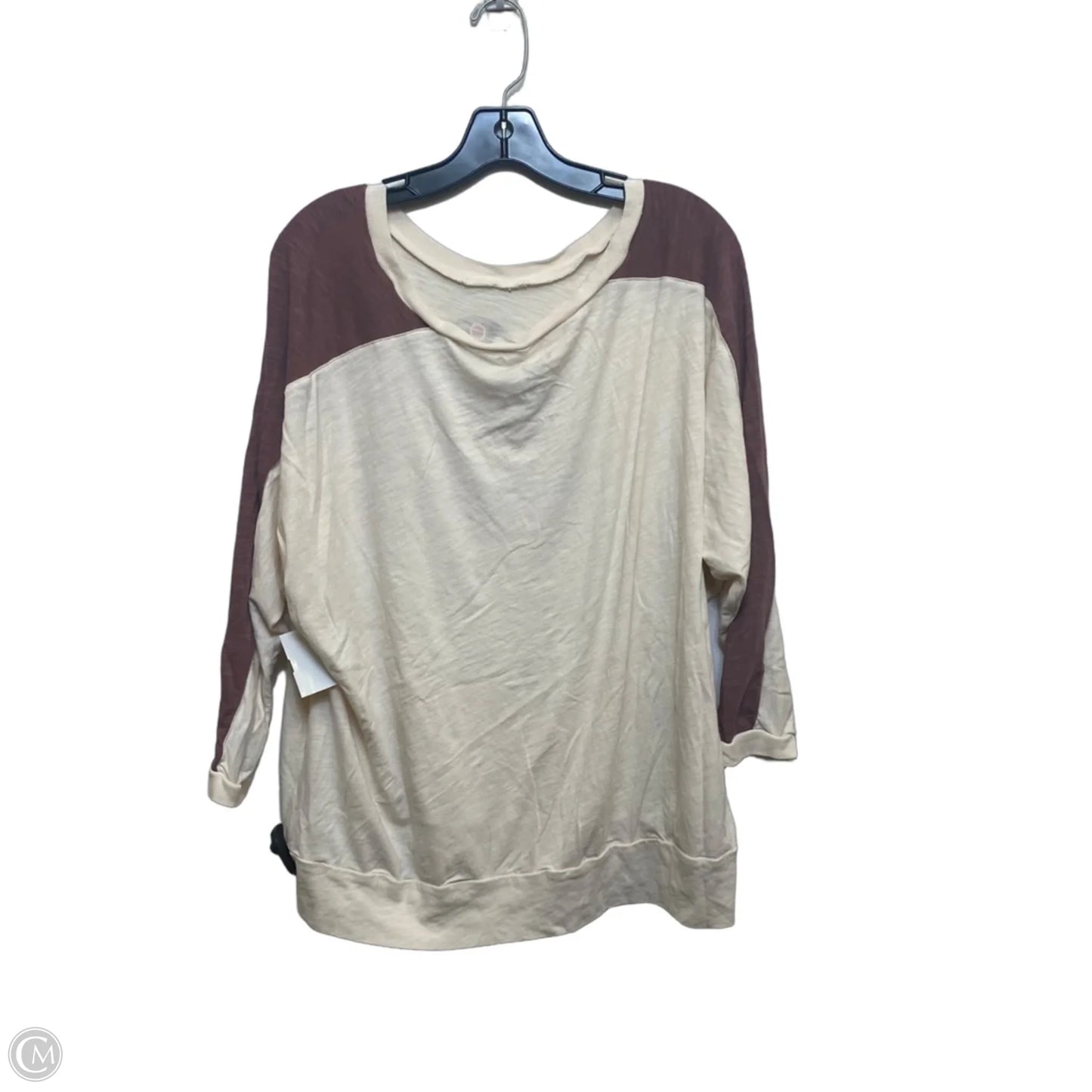 Top 3/4 Sleeve By Torrid In Cream, Size: 1x