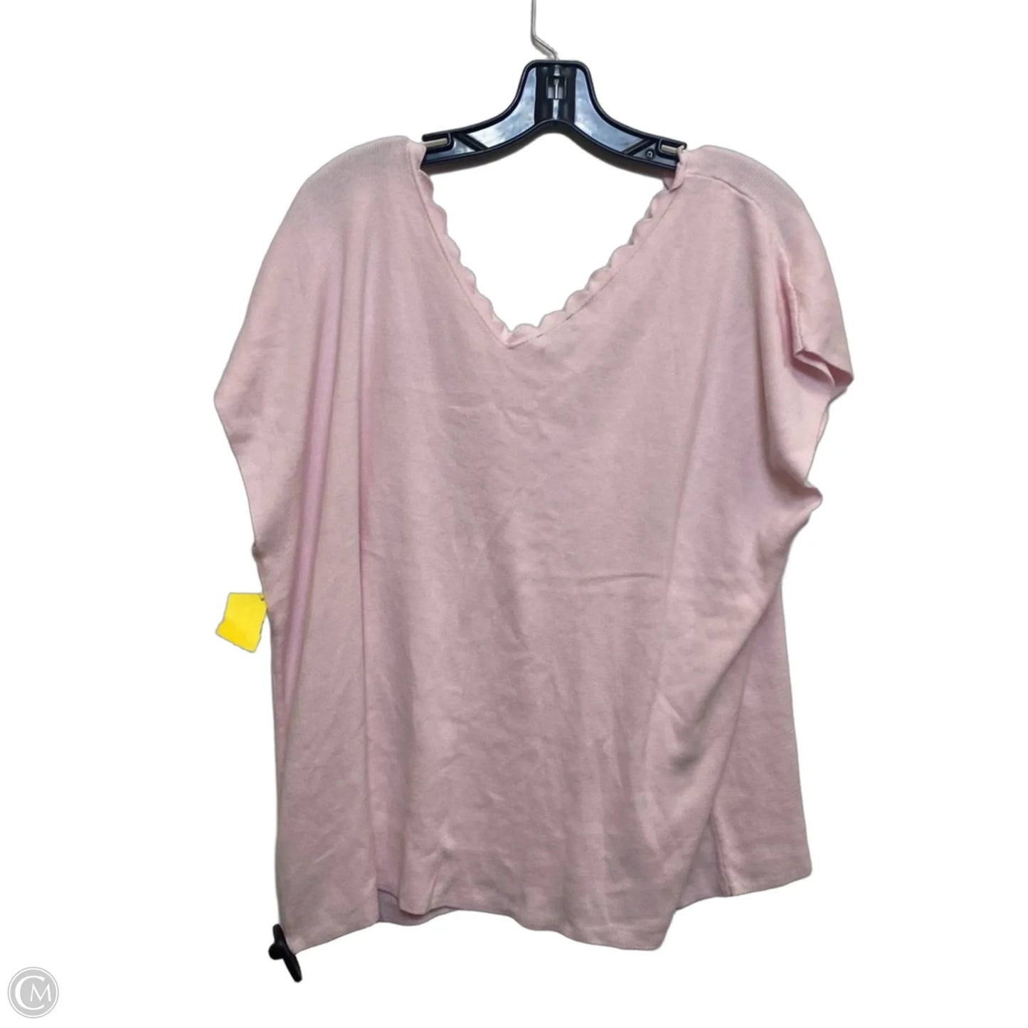Top Sleeveless By Talbots In Pink, Size: 3x