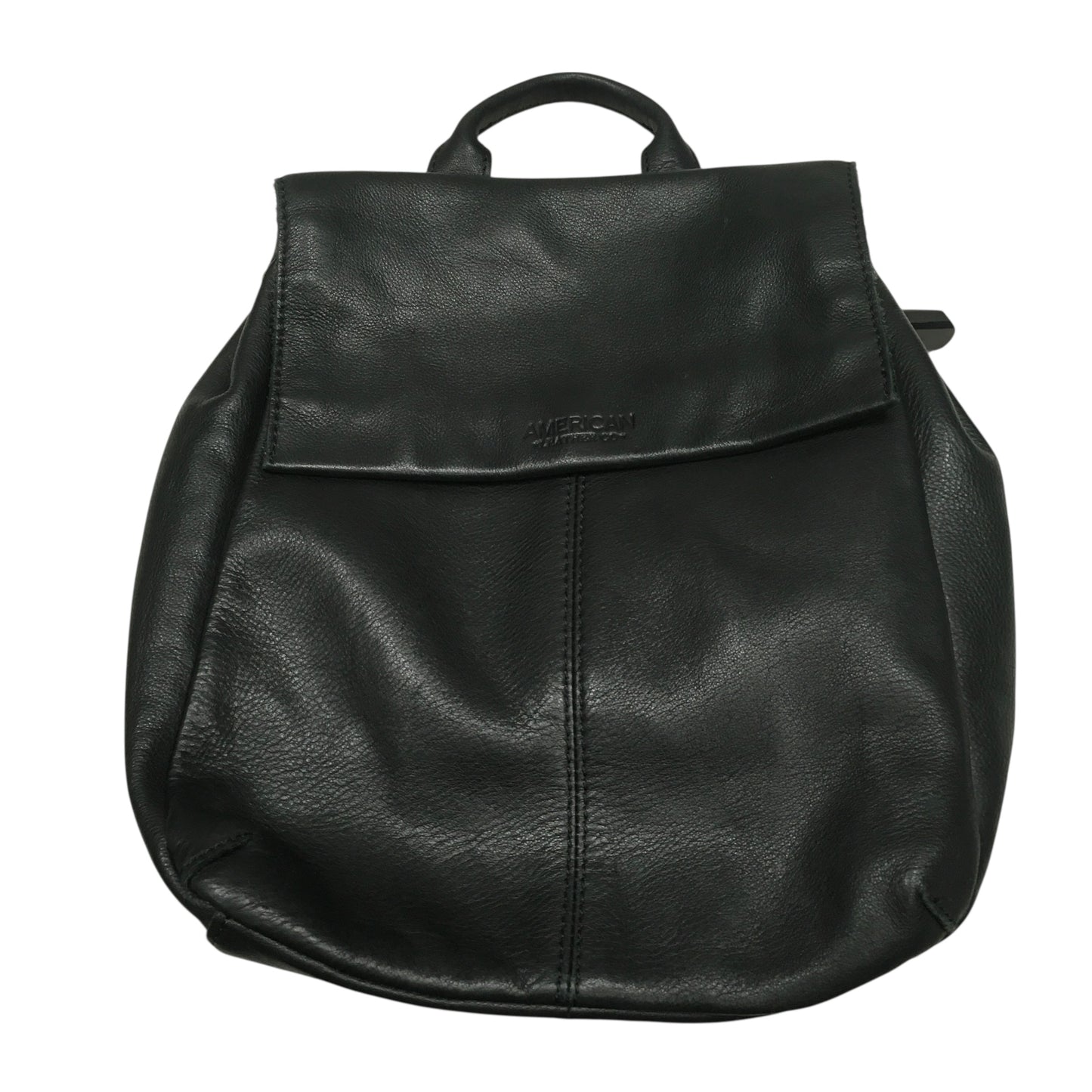 Backpack Leather By American Leather Co In Black, Size:Medium