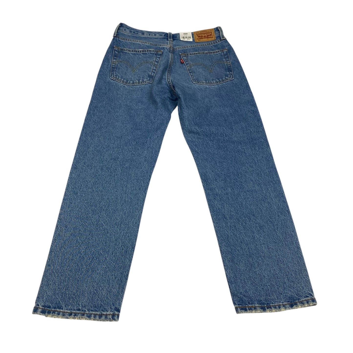 Jeans Straight By Levis In Blue Denim, Size:2