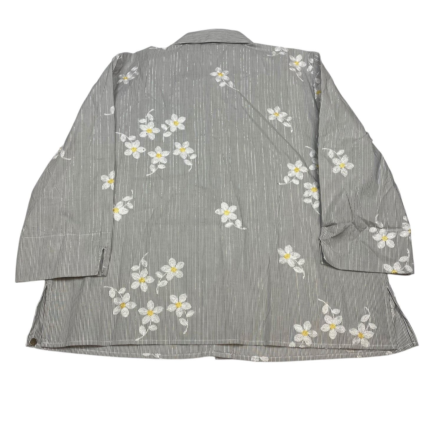 Top 3/4 Sleeve By Alfred Dunner In Grey, Size:Mp