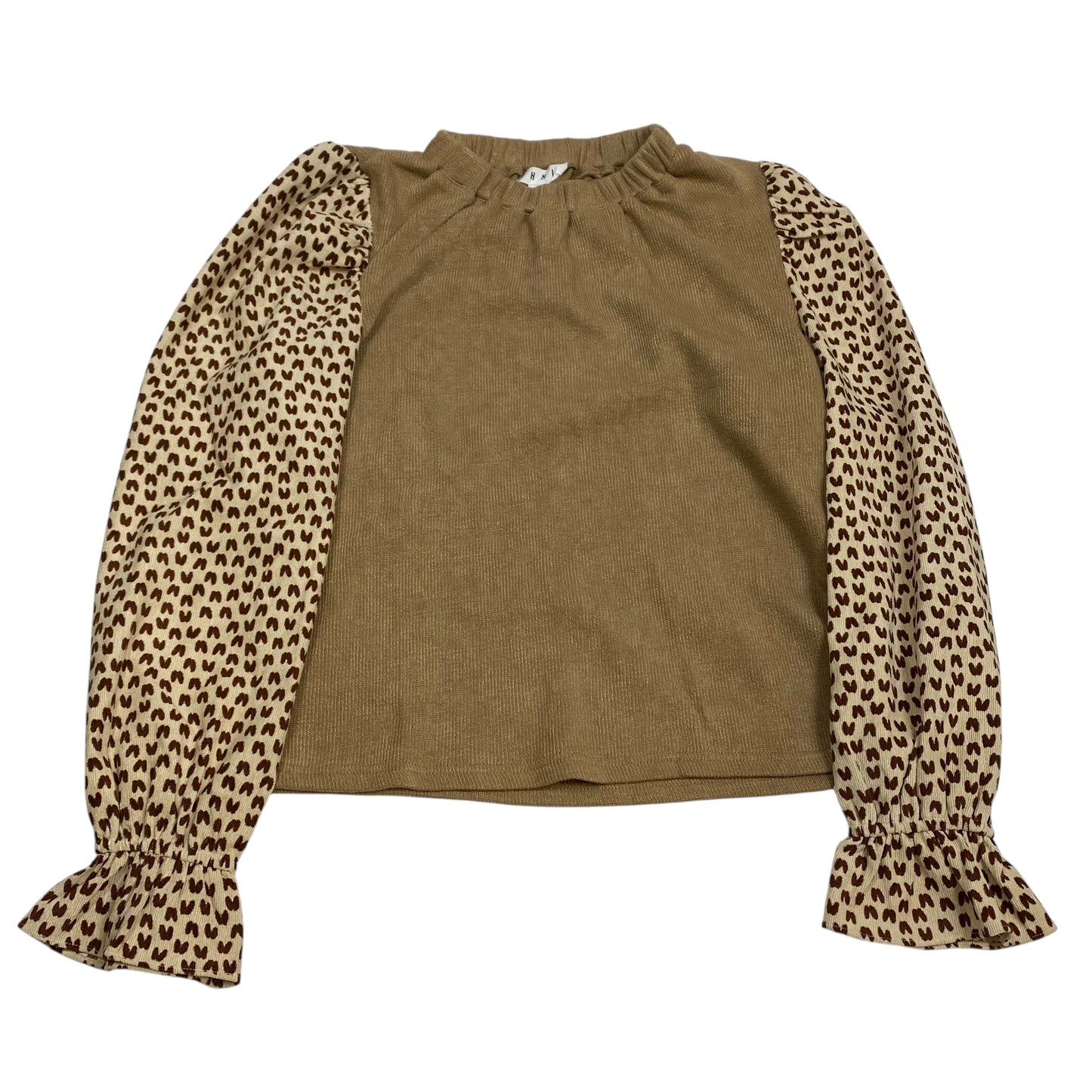 Top Ls By Thml In Brown & Cream, Size:S