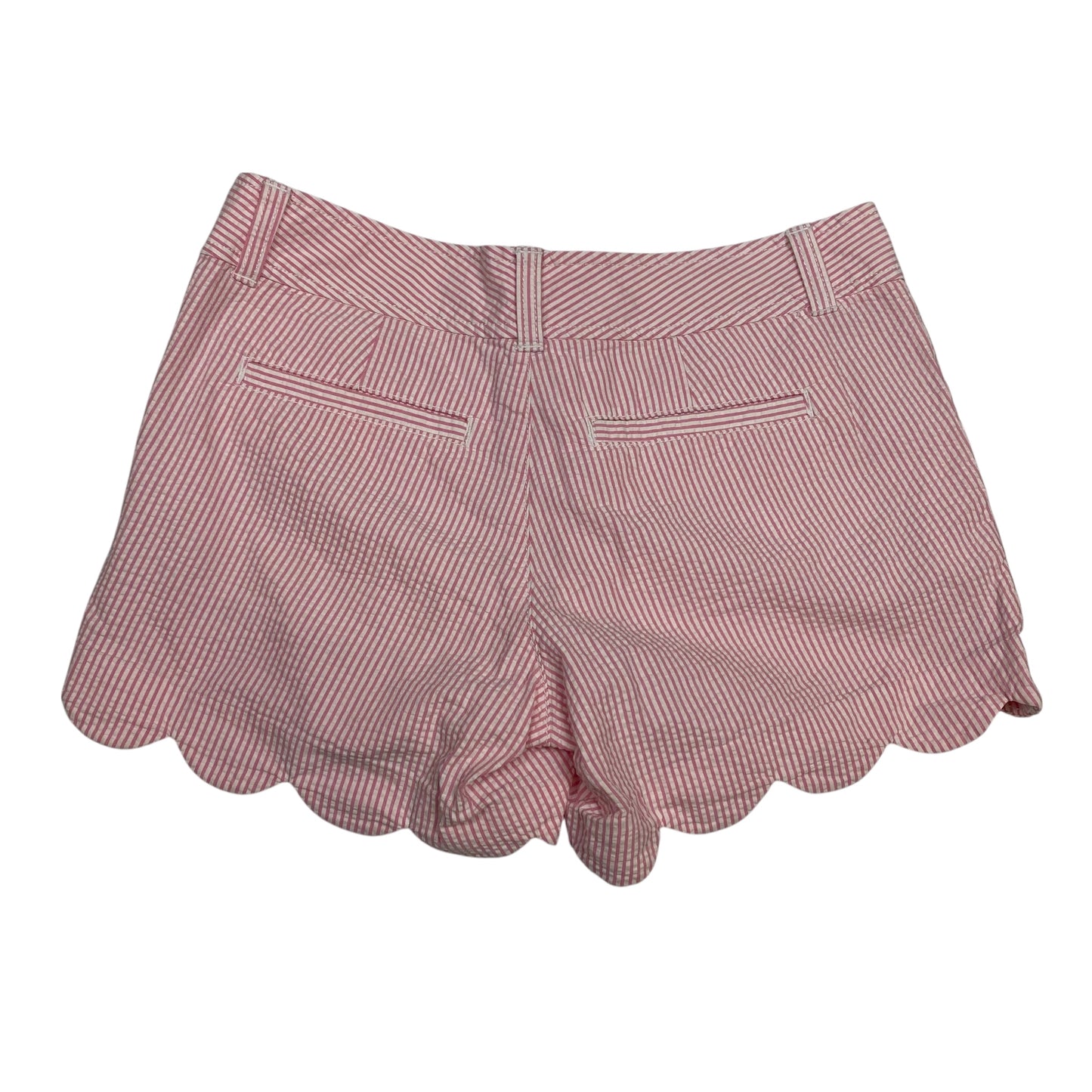 Shorts Designer By Lilly Pulitzer In Pink & White, Size:0