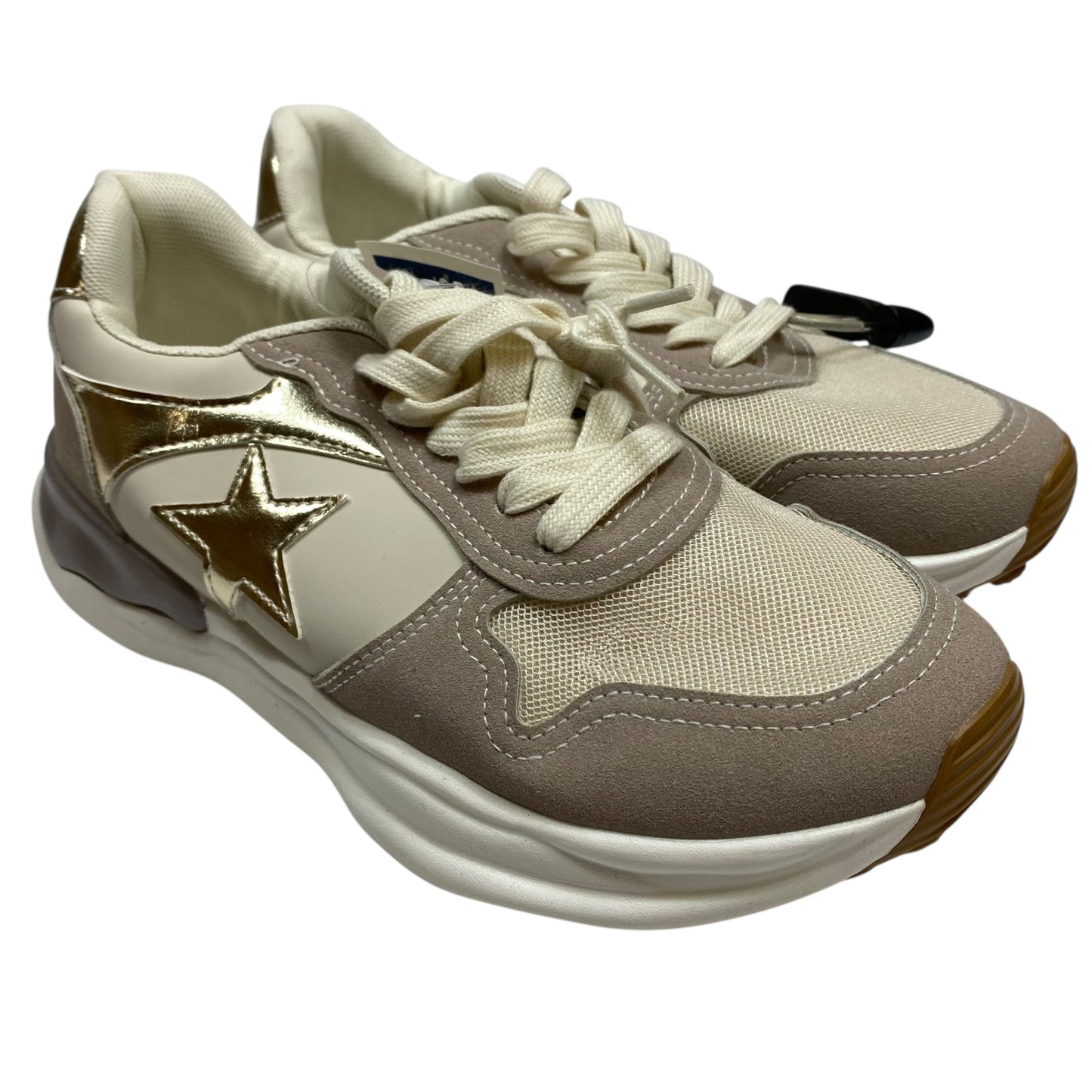Shoes Sneakers By Vintage Havana In Cream & Tan, Size:8