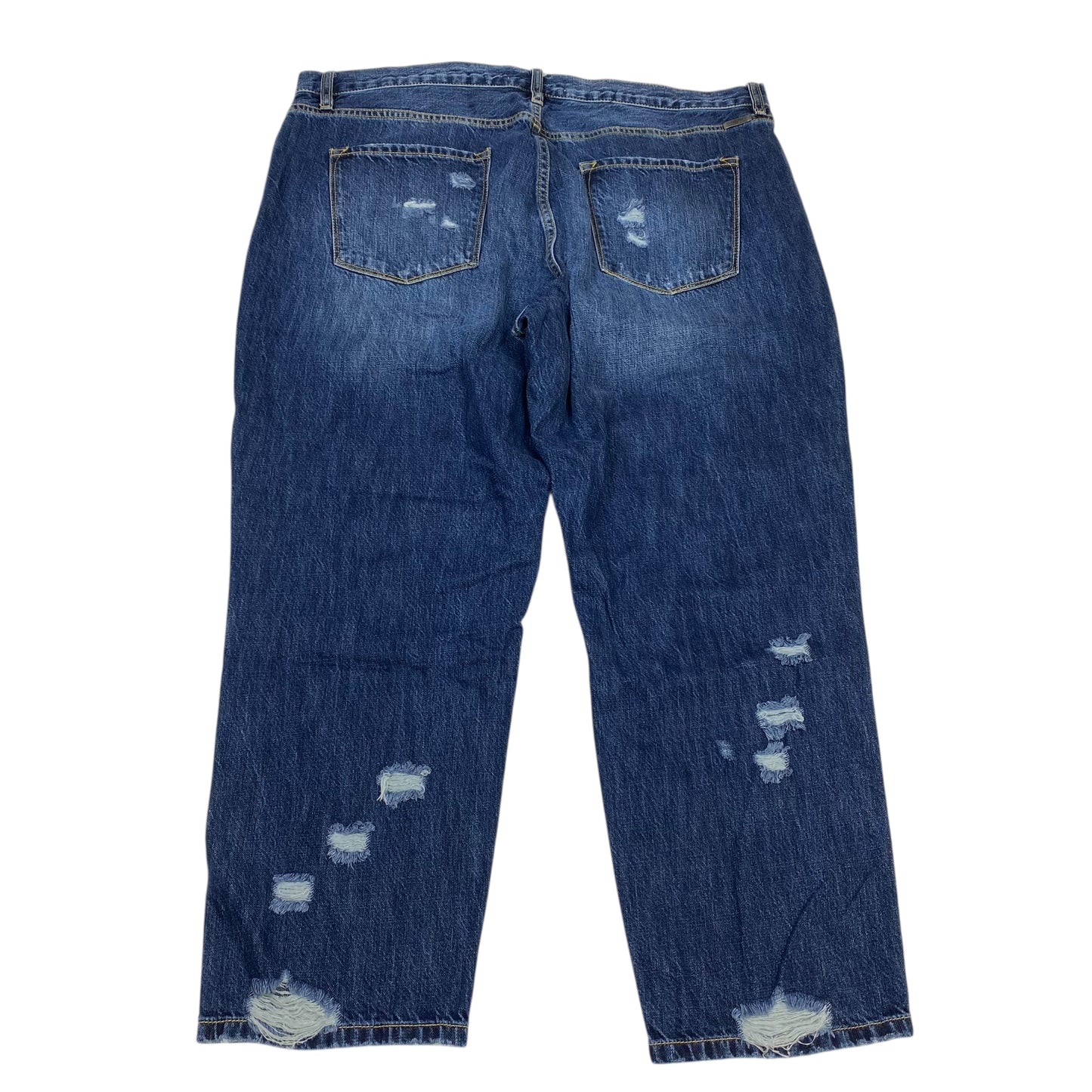 Jeans Straight By Kancan In Blue Denim, Size:18