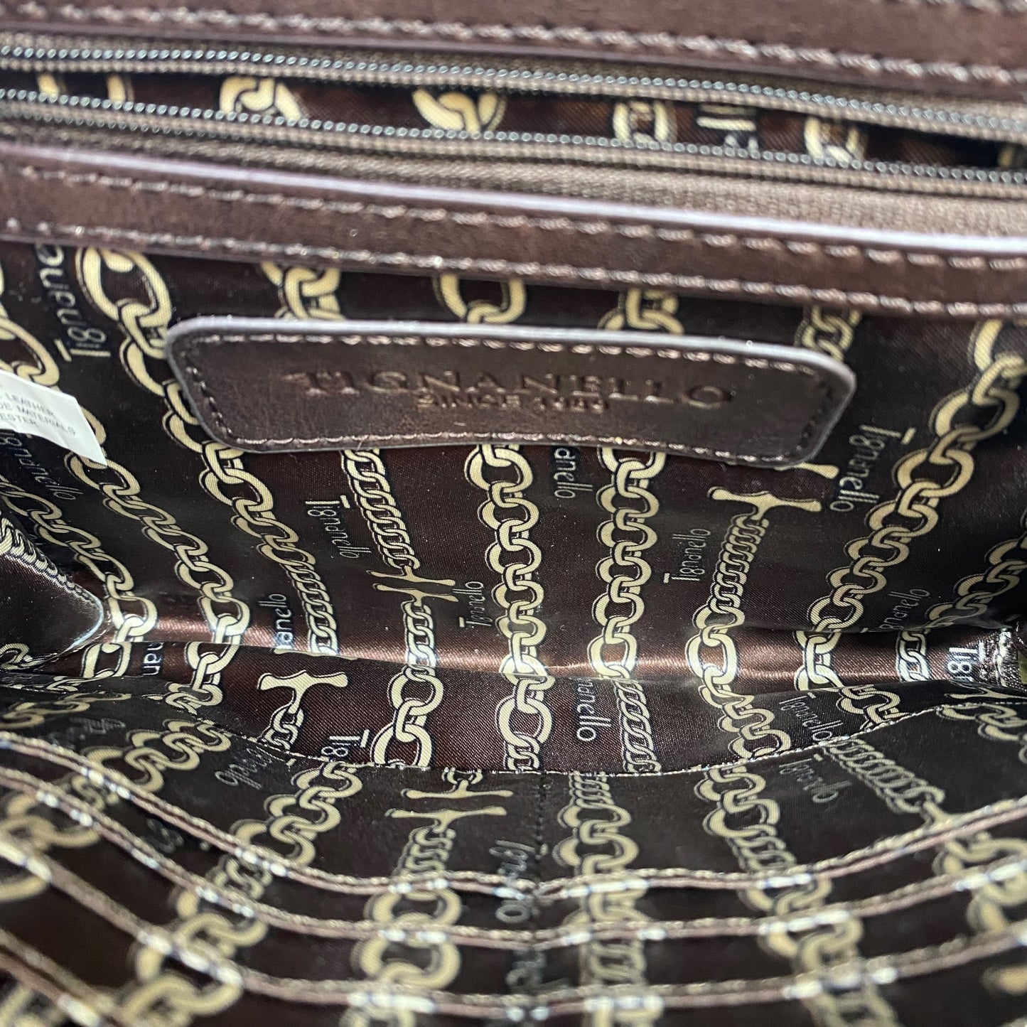 Crossbody Leather By Tignanello Purses In Brown, Size:Small