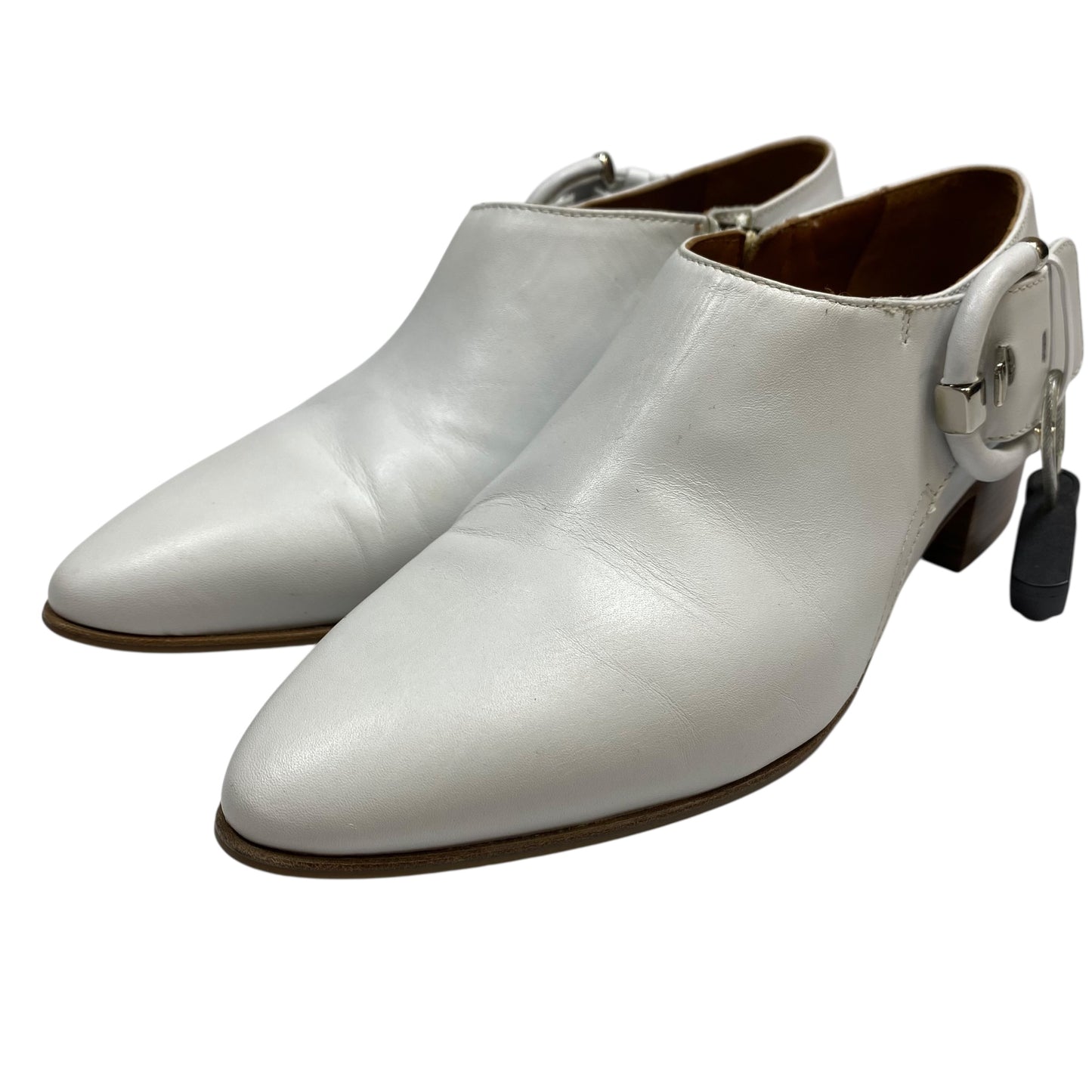 Boots Ankle Heels By Aquatalia In White, Size:6