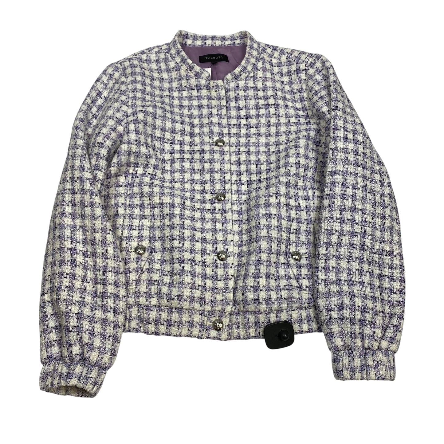 Blazer By Talbots In Purple & White, Size:S