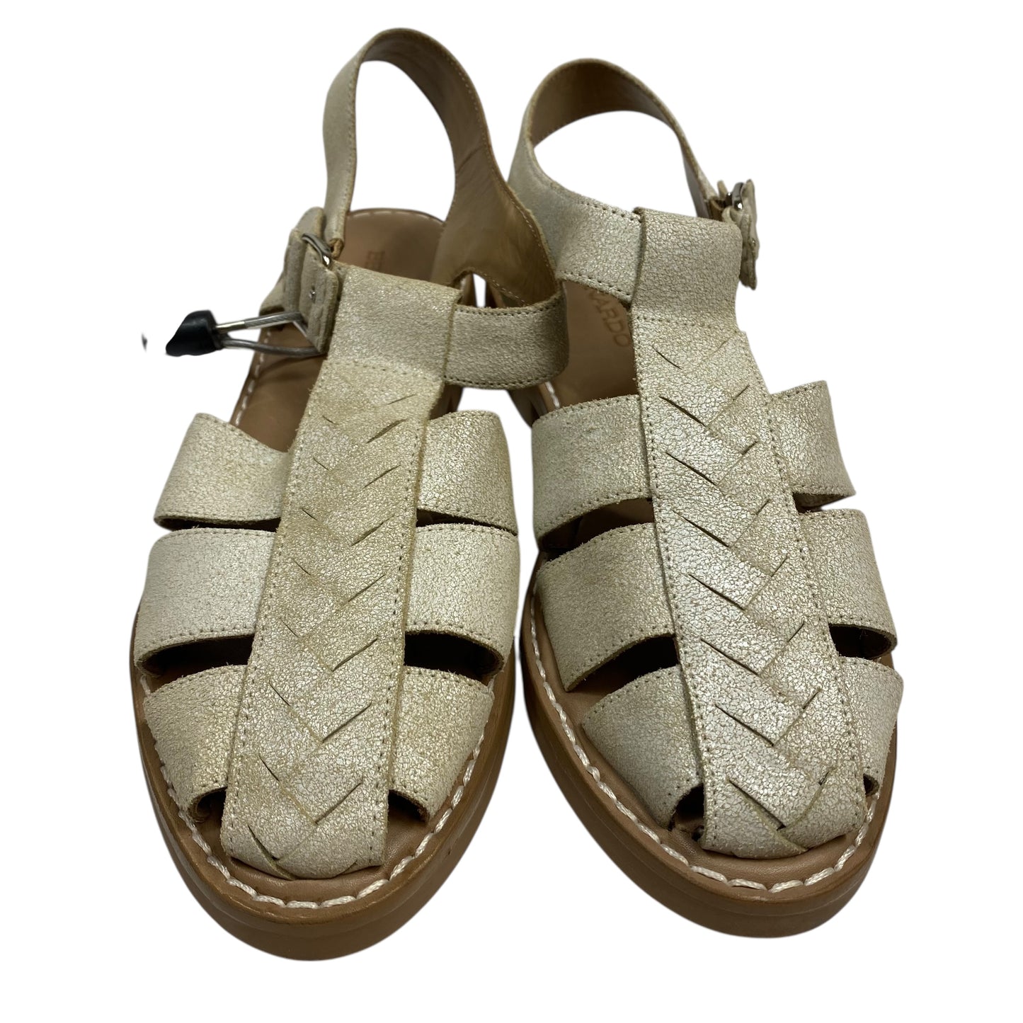 Sandals Flats By Kork Ease In Gold, Size:8